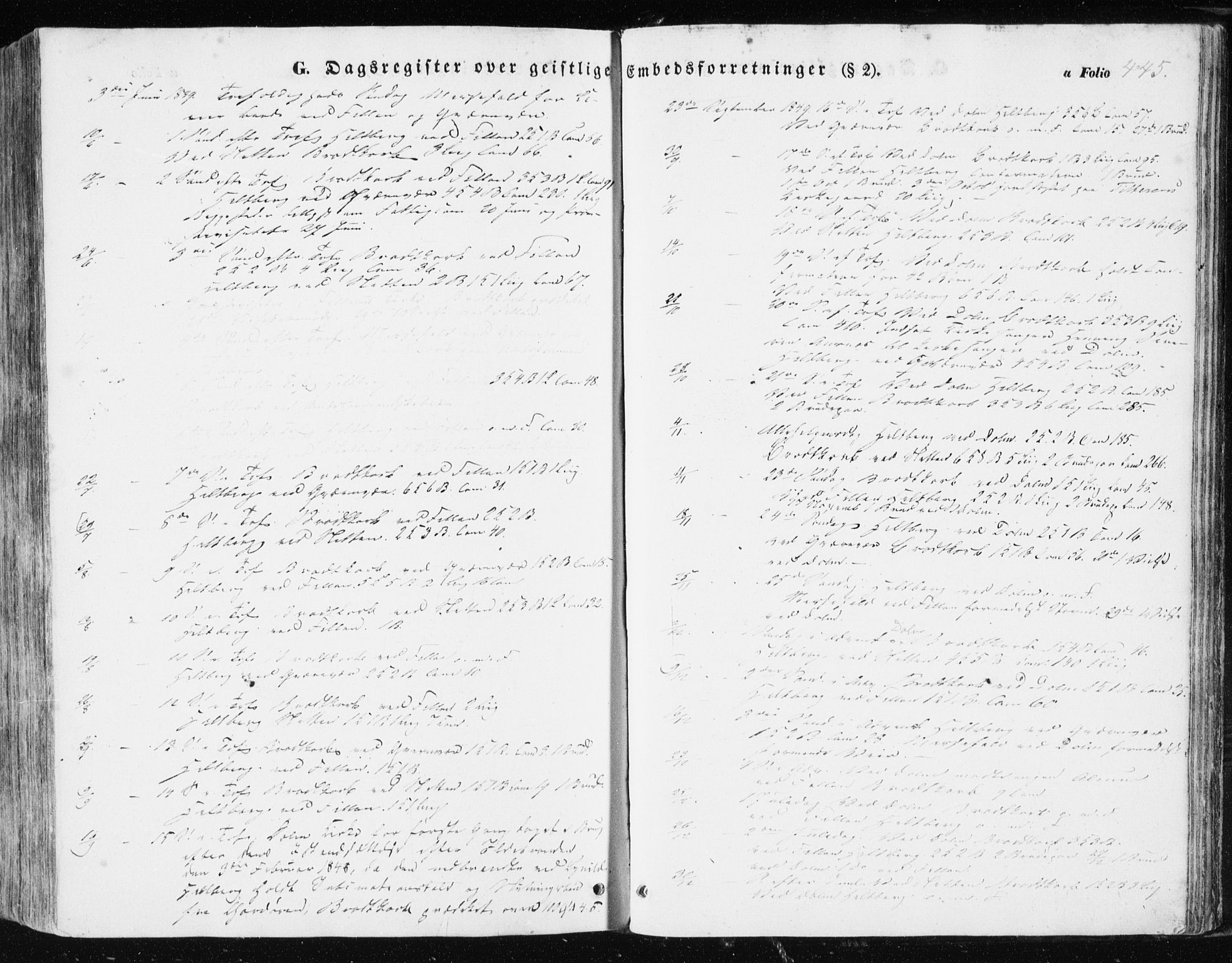 Ministerialprotokoller, klokkerbøker og fødselsregistre - Sør-Trøndelag, SAT/A-1456/634/L0529: Ministerialbok nr. 634A05, 1843-1851, s. 445