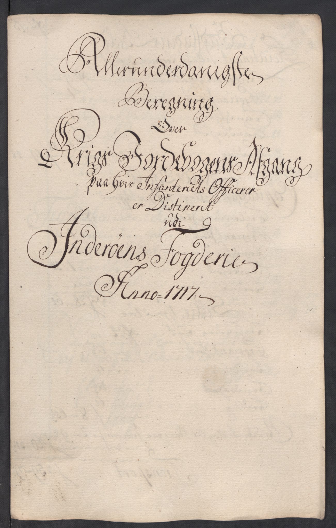 Rentekammeret inntil 1814, Reviderte regnskaper, Fogderegnskap, AV/RA-EA-4092/R63/L4325: Fogderegnskap Inderøy, 1717, s. 244