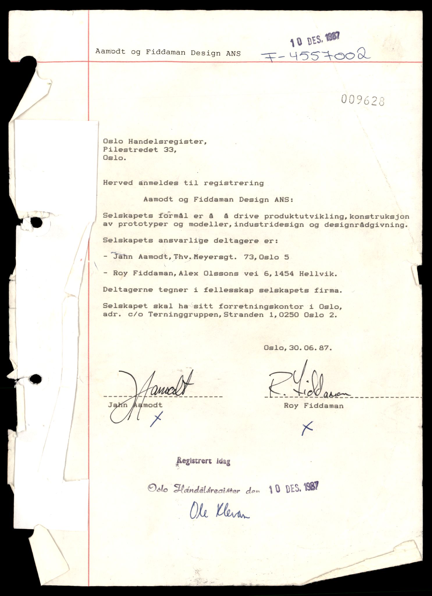 Oslo byfogd, Handelsregisteret, AV/SAT-A-10867/G/Gb/Gba/L0042: Ansvarlige selskap, A-Ø, 1944-1990