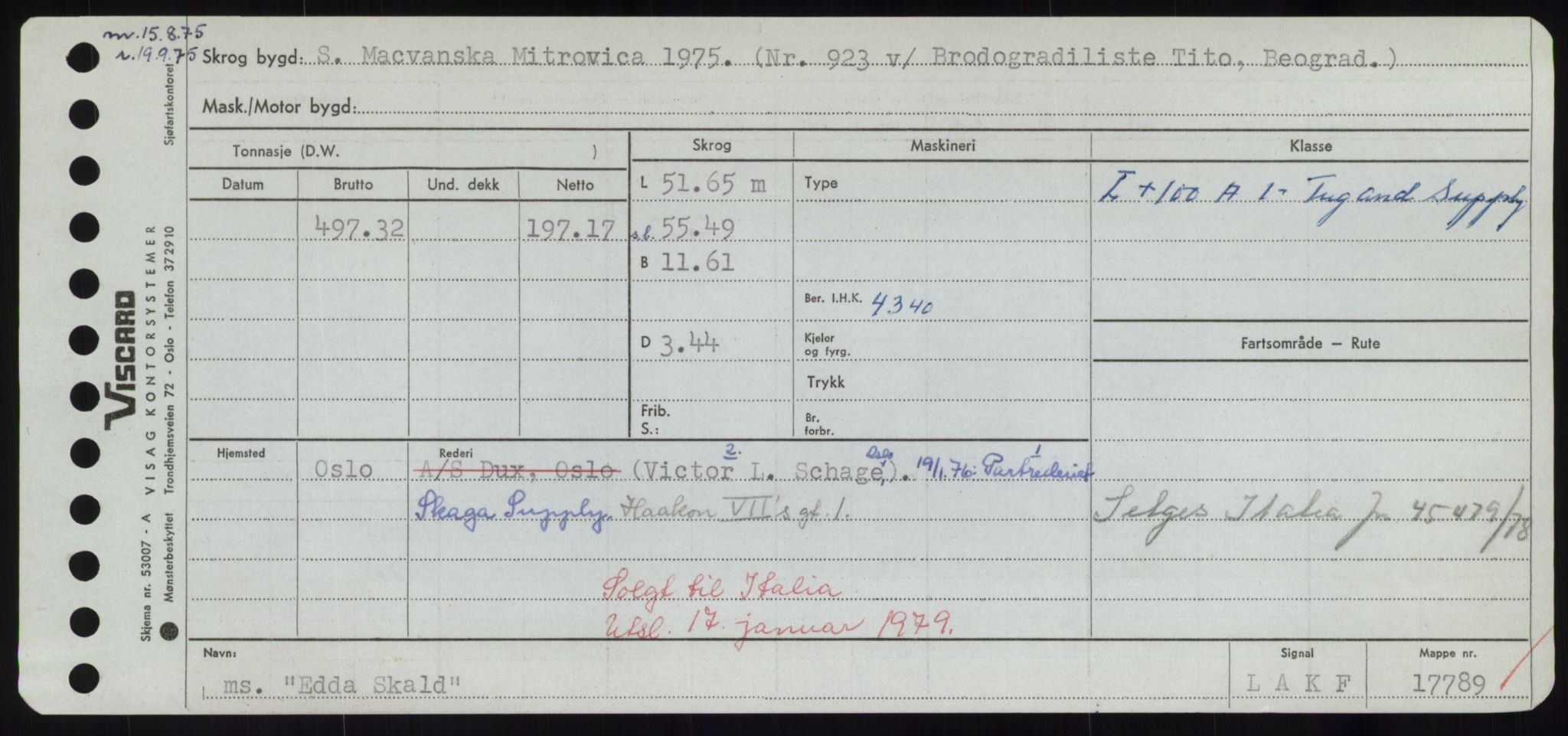 Sjøfartsdirektoratet med forløpere, Skipsmålingen, AV/RA-S-1627/H/Hd/L0009: Fartøy, E, s. 21