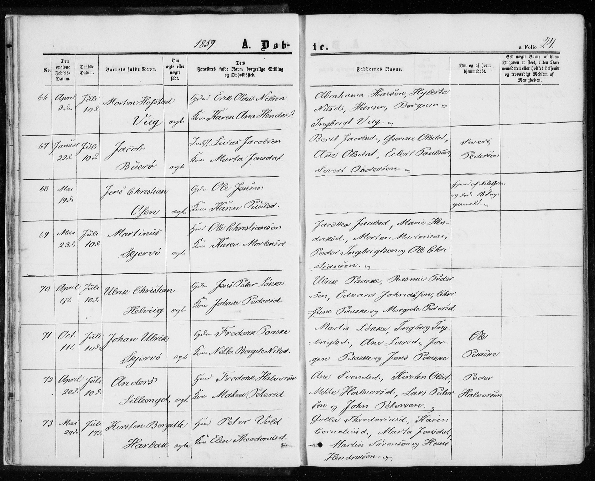 Ministerialprotokoller, klokkerbøker og fødselsregistre - Sør-Trøndelag, AV/SAT-A-1456/657/L0705: Ministerialbok nr. 657A06, 1858-1867, s. 24