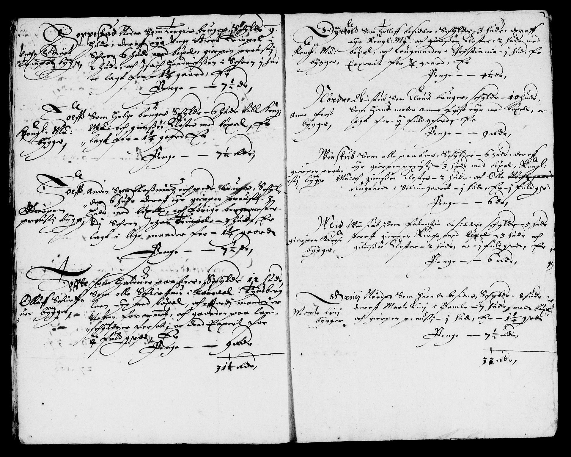 Rentekammeret inntil 1814, Reviderte regnskaper, Lensregnskaper, AV/RA-EA-5023/R/Rb/Rbp/L0035: Bratsberg len, 1648-1650