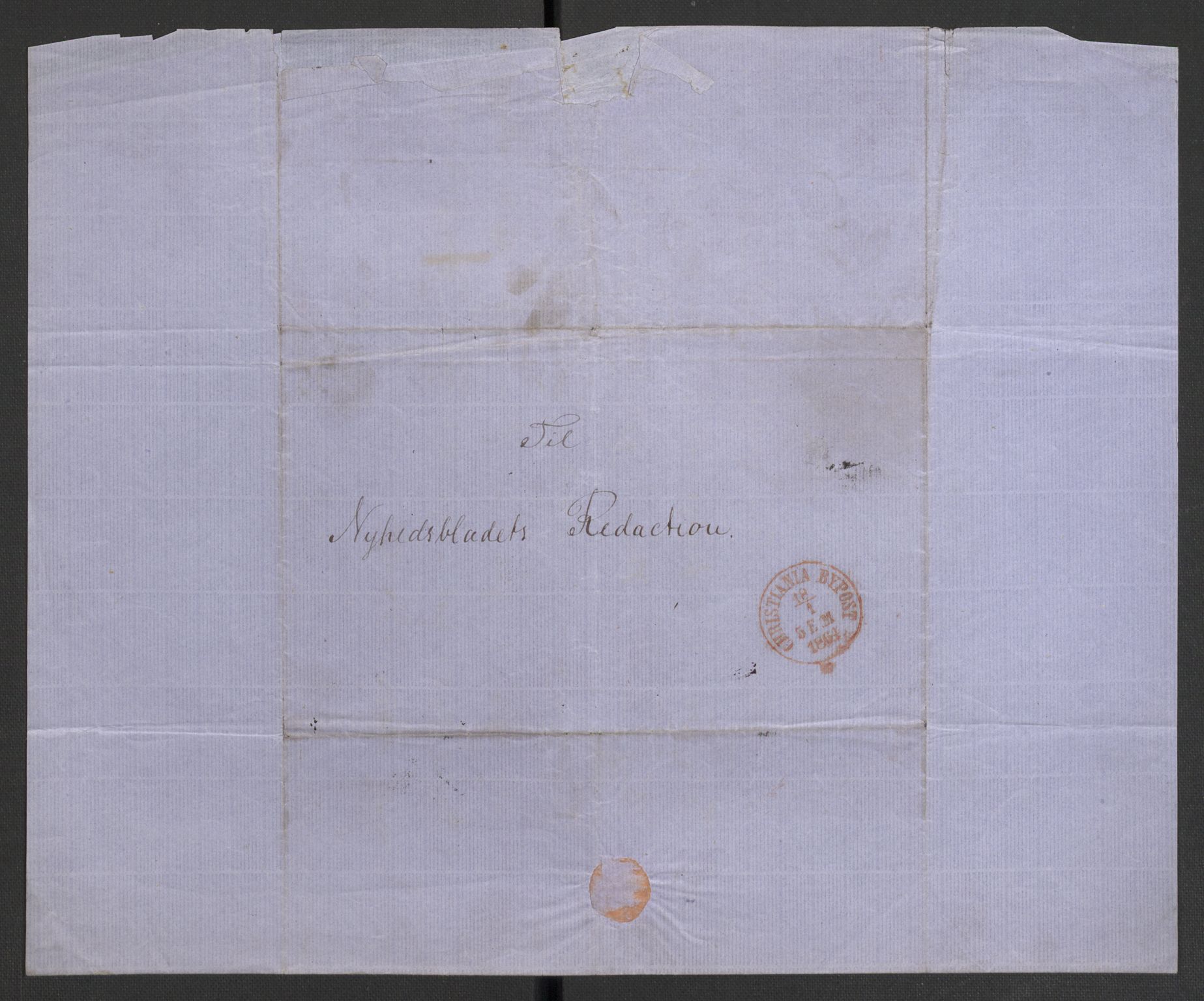 Botten-Hansen, Paul, AV/RA-PA-0017/F/L0001: Brev til Botten-Hansen, avsendere ordnet etter alfabetisk rekkefølge fra A-Ø, 1846-1866, s. 8