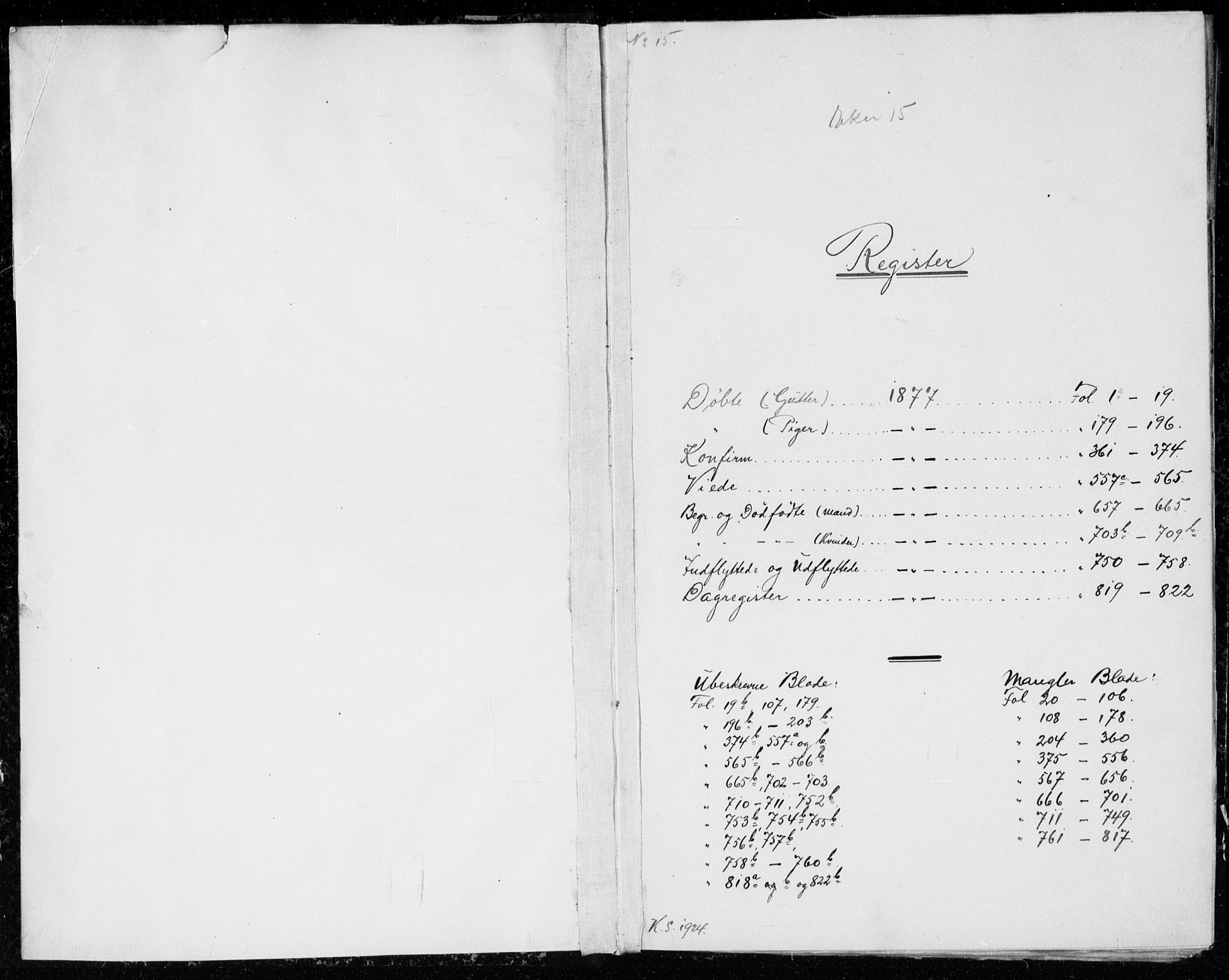 Eiker kirkebøker, SAKO/A-4/G/Ga/L0004: Klokkerbok nr. I 4, 1877-1877