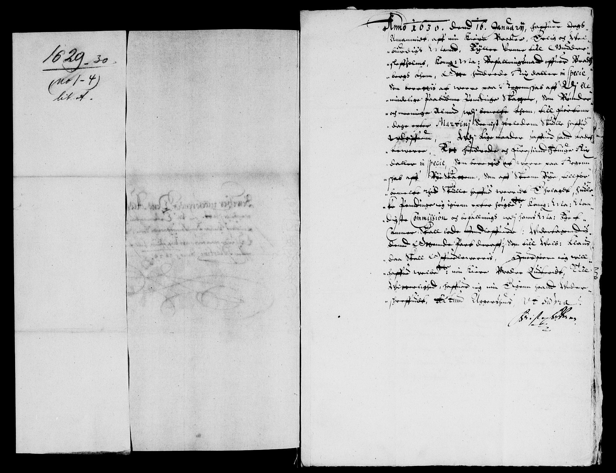 Rentekammeret inntil 1814, Reviderte regnskaper, Lensregnskaper, RA/EA-5023/R/Rb/Rbp/L0014: Bratsberg len, 1630-1631