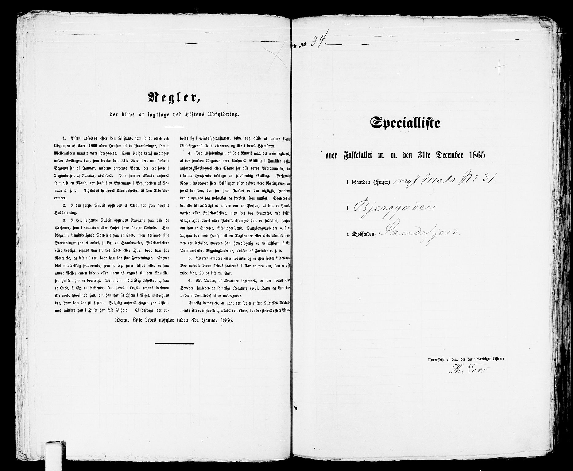 RA, Folketelling 1865 for 0706B Sandeherred prestegjeld, Sandefjord kjøpstad, 1865, s. 75