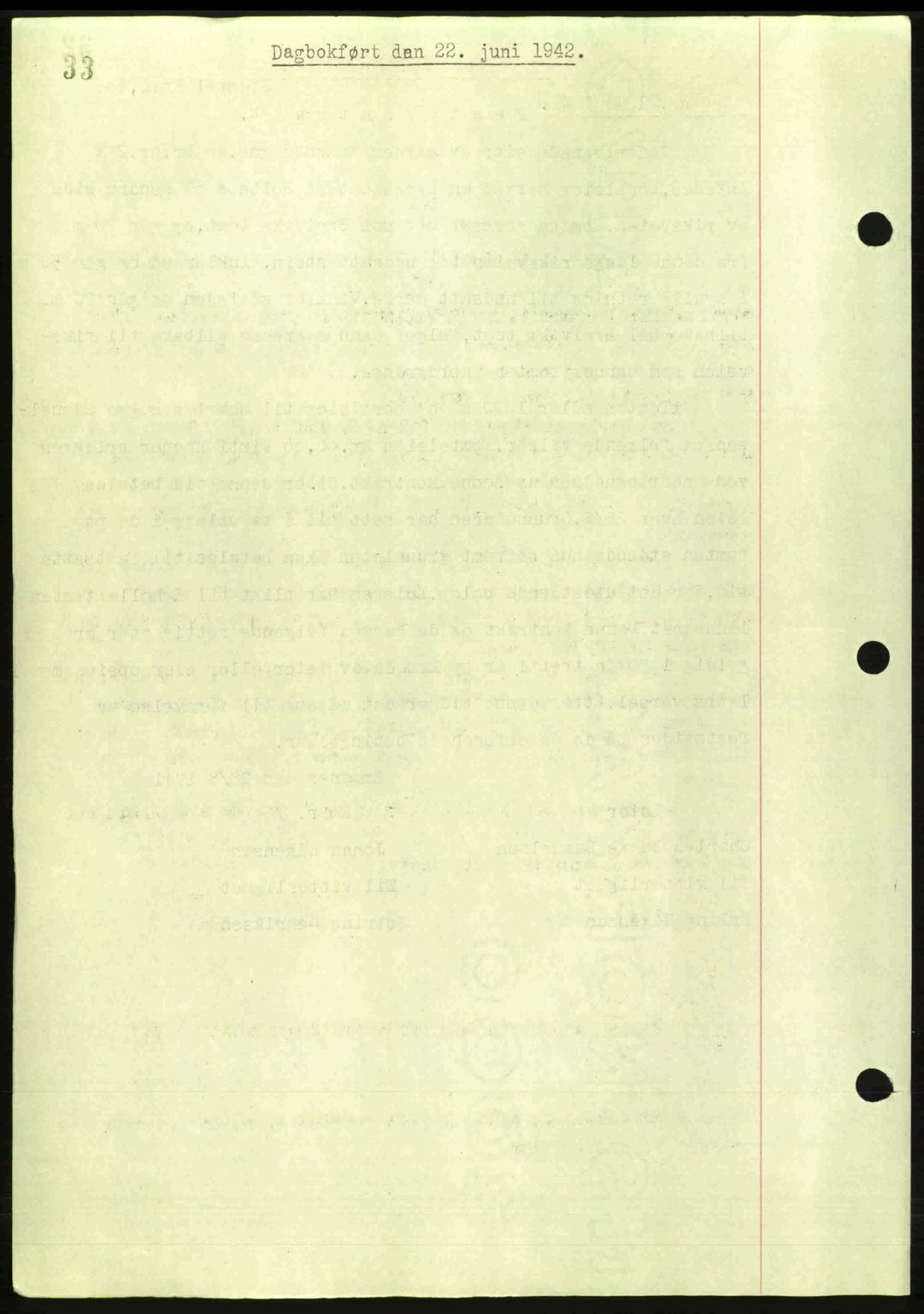 Steigen og Ofoten sorenskriveri, AV/SAT-A-0030/1/2/2C: Pantebok nr. A9-12, 1942-1946, Dagboknr: 1311/1942