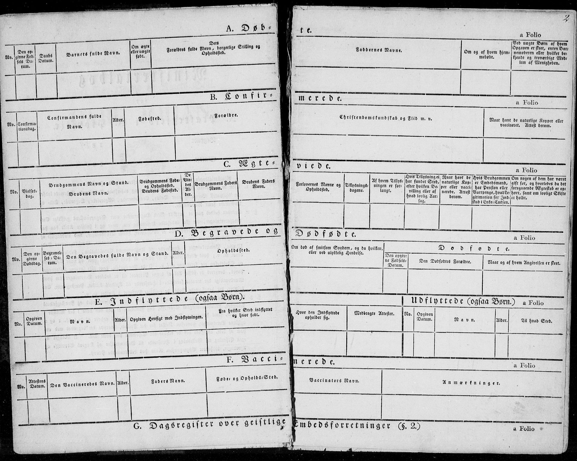 Sør-Audnedal sokneprestkontor, SAK/1111-0039/F/Fa/Fab/L0006: Ministerialbok nr. A 6, 1829-1855, s. 2