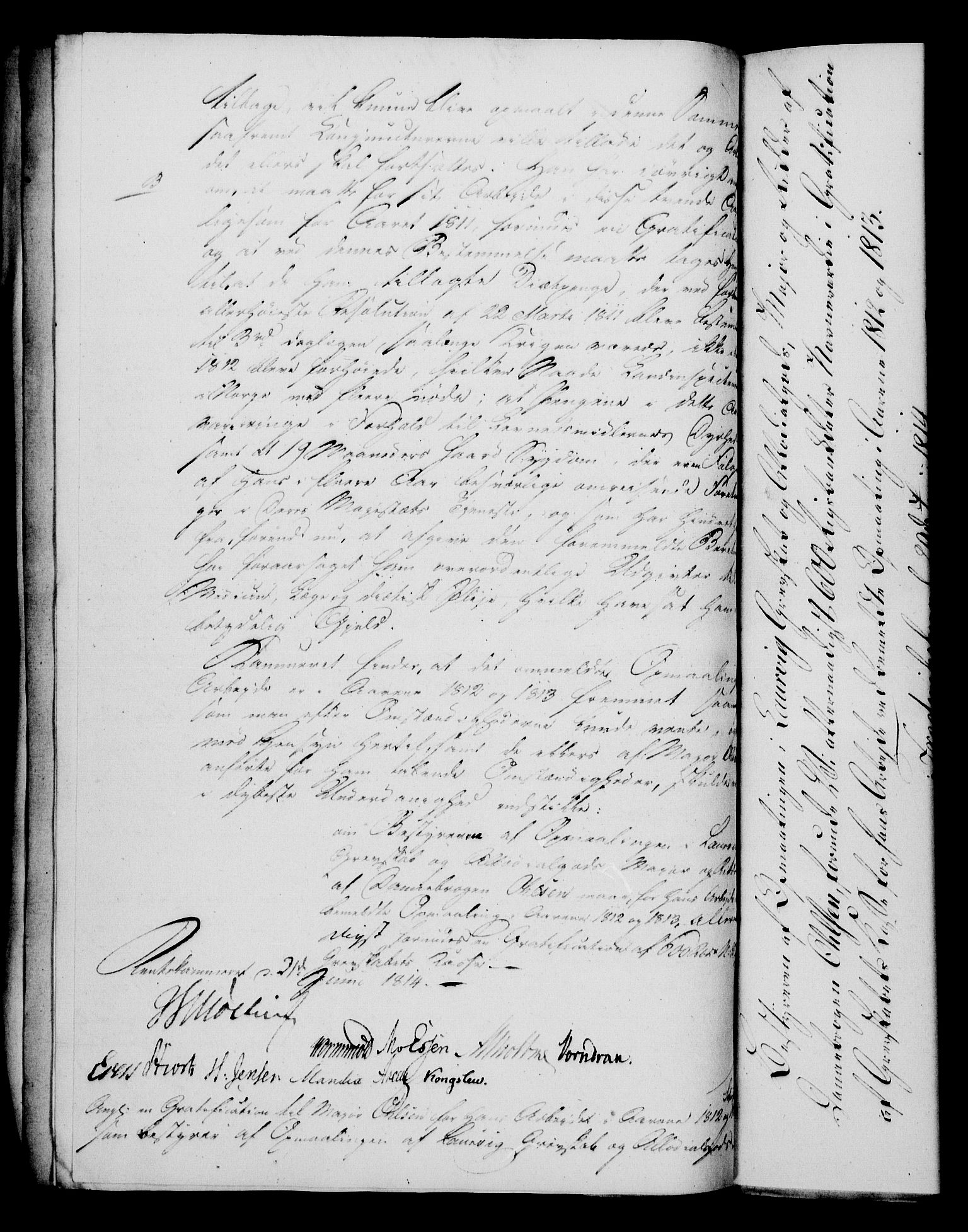 Rentekammeret, Kammerkanselliet, RA/EA-3111/G/Gf/Gfa/L0095: Norsk relasjons- og resolusjonsprotokoll (merket RK 52.95), 1813-1814, s. 636
