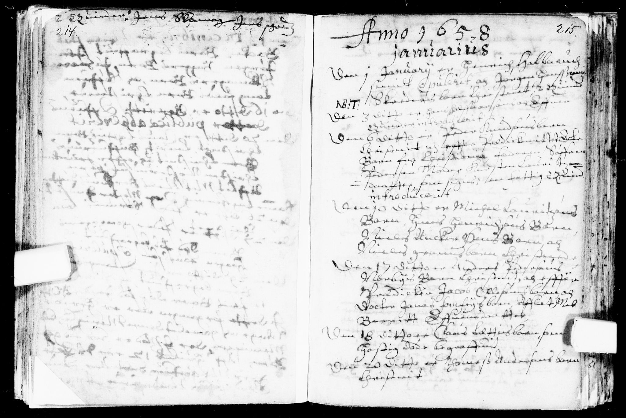 Bragernes kirkebøker, SAKO/A-6/F/Fa/L0001: Ministerialbok nr. I 1, 1634-1662, s. 214-215