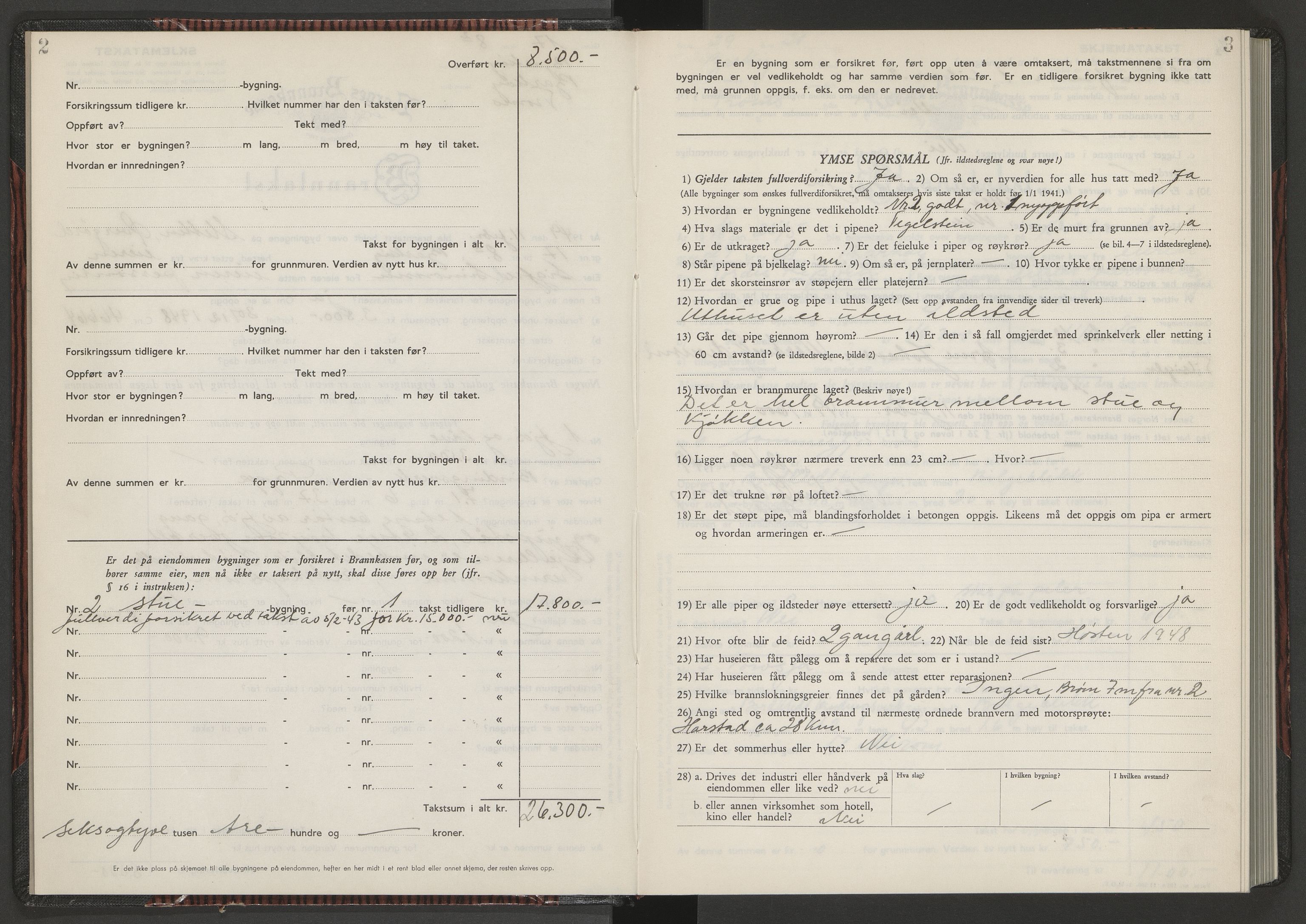 Bjarkøy lensmannskontor, AV/SATØ-SATØ-61/F/Fq/Fqa/L0149: Branntakstprotokoll, 1948-1955