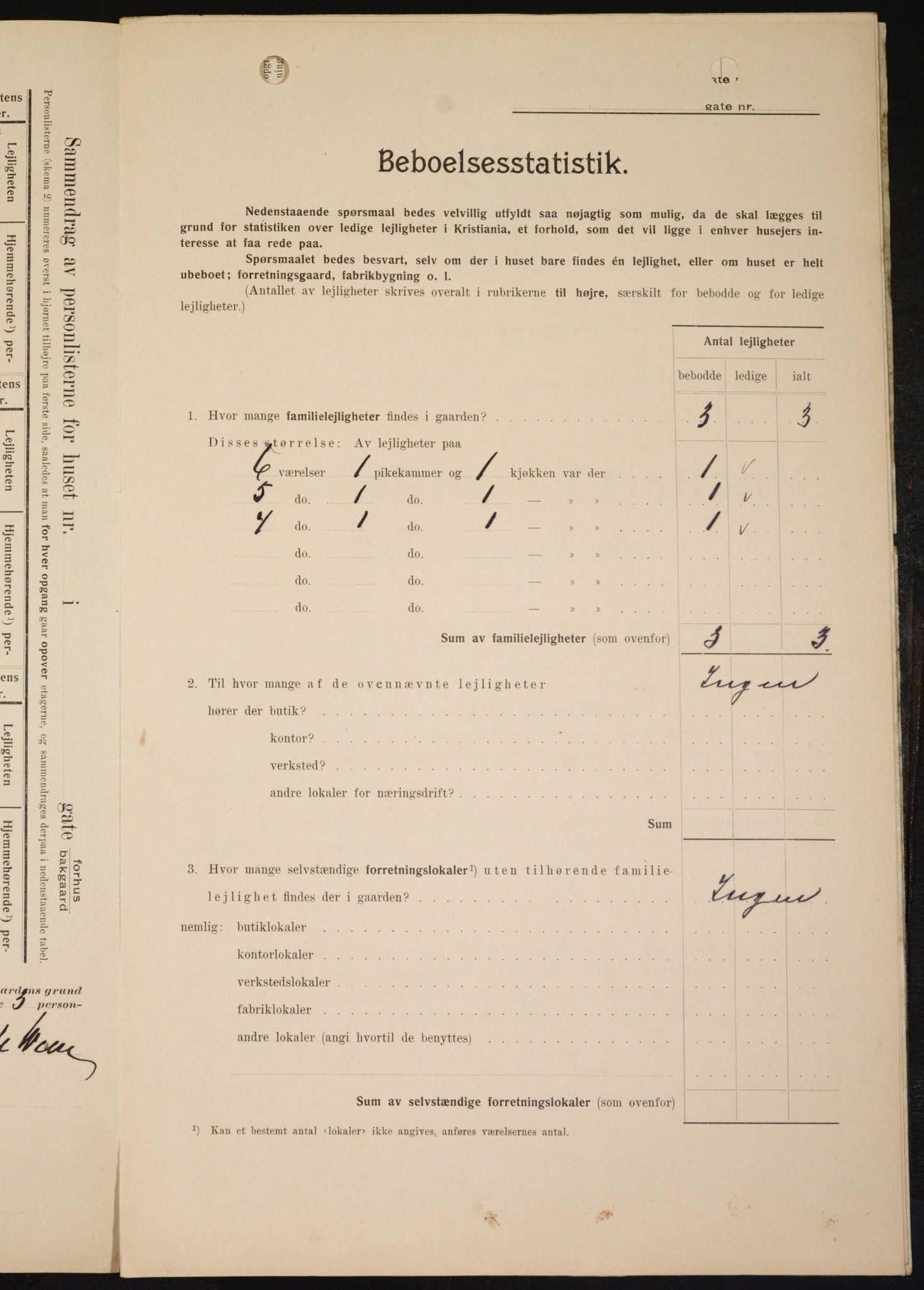 OBA, Kommunal folketelling 1.2.1909 for Kristiania kjøpstad, 1909, s. 68247