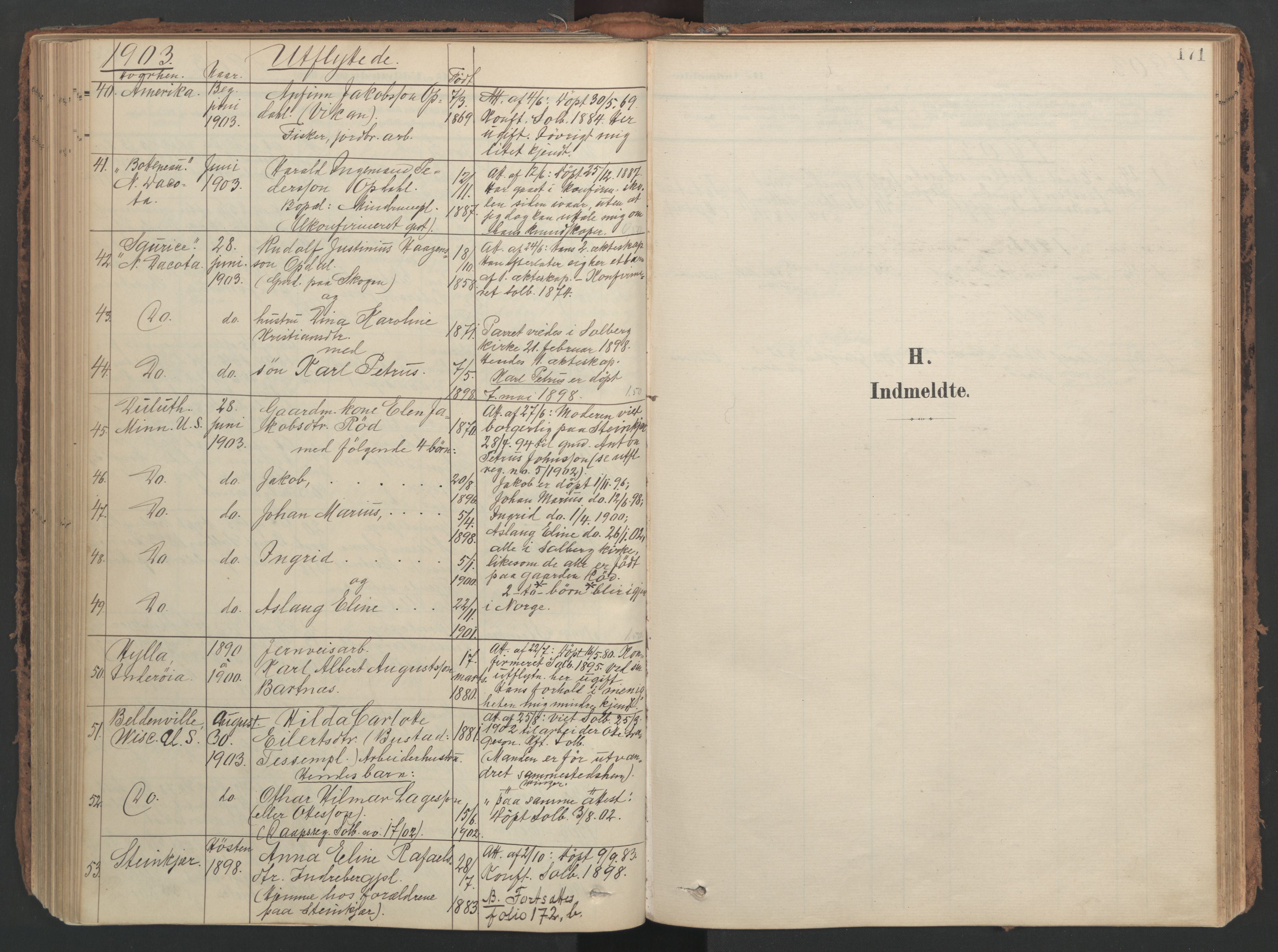 Ministerialprotokoller, klokkerbøker og fødselsregistre - Nord-Trøndelag, SAT/A-1458/741/L0397: Ministerialbok nr. 741A11, 1901-1911, s. 171