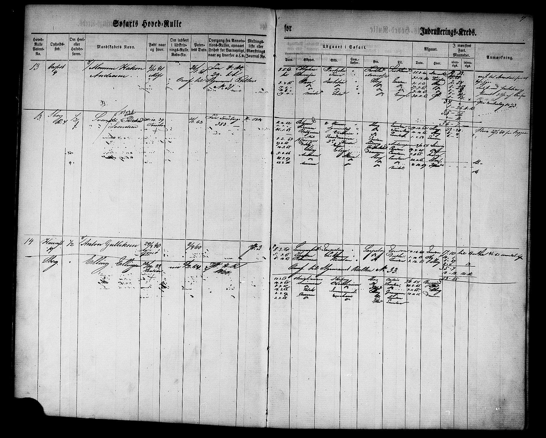 Sarpsborg mønstringskontor, AV/SAO-A-10569c/F/Fc/Fcb/L0001: Hovedrulle, 1860, s. 9