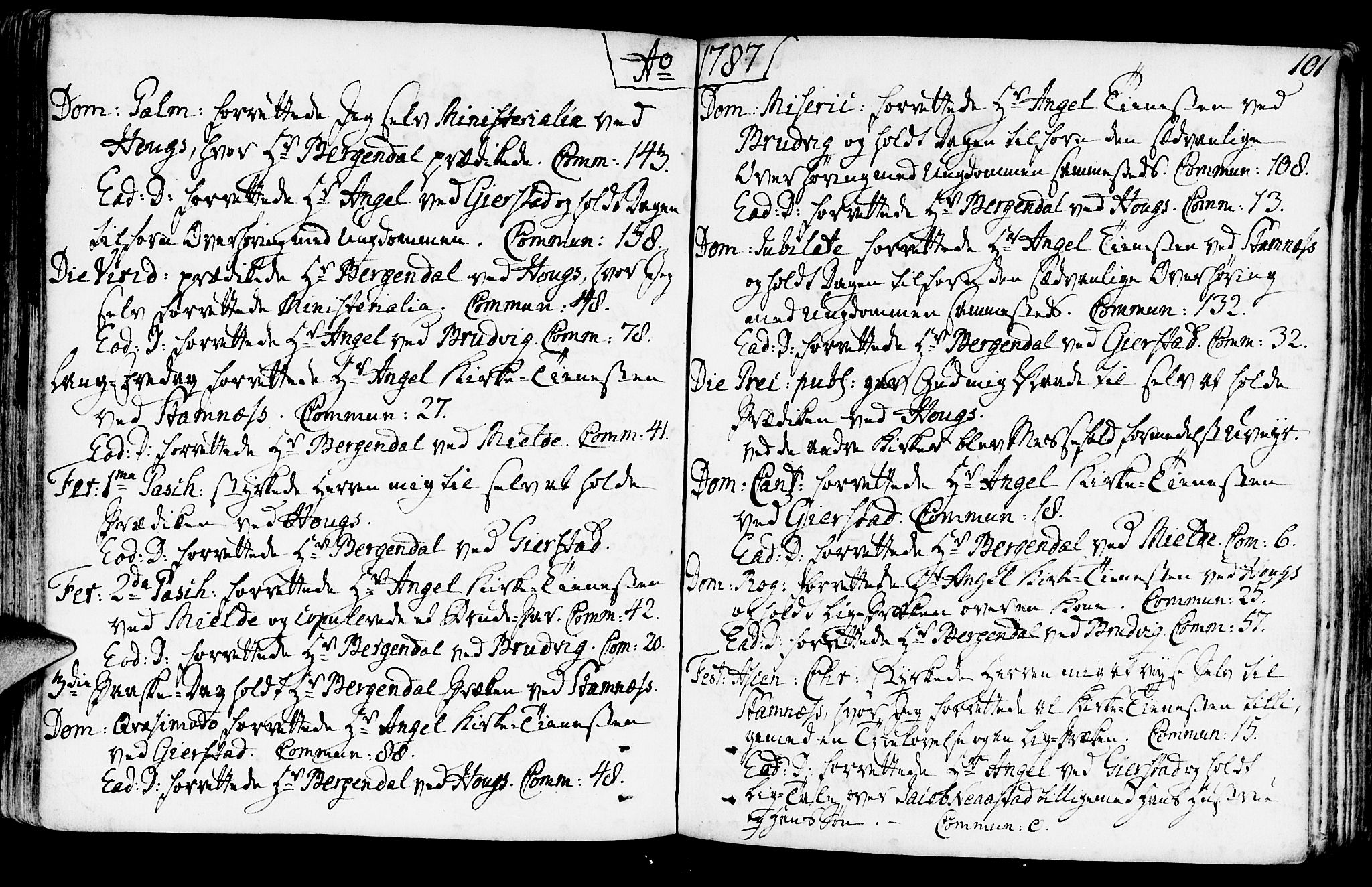 Haus sokneprestembete, AV/SAB-A-75601/H/Haa: Ministerialbok nr. A 10, 1782-1796, s. 101