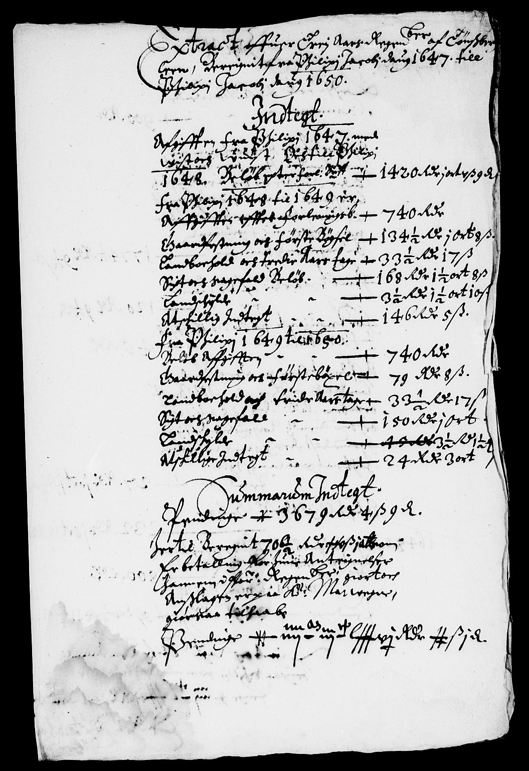 Rentekammeret inntil 1814, Reviderte regnskaper, Lensregnskaper, AV/RA-EA-5023/R/Rb/Rbo/L0029: Tønsberg len, 1649-1651