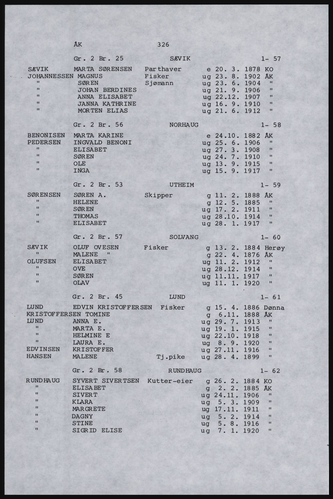 SAST, Avskrift av folketellingen 1920 for Karmøy, 1920, s. 348