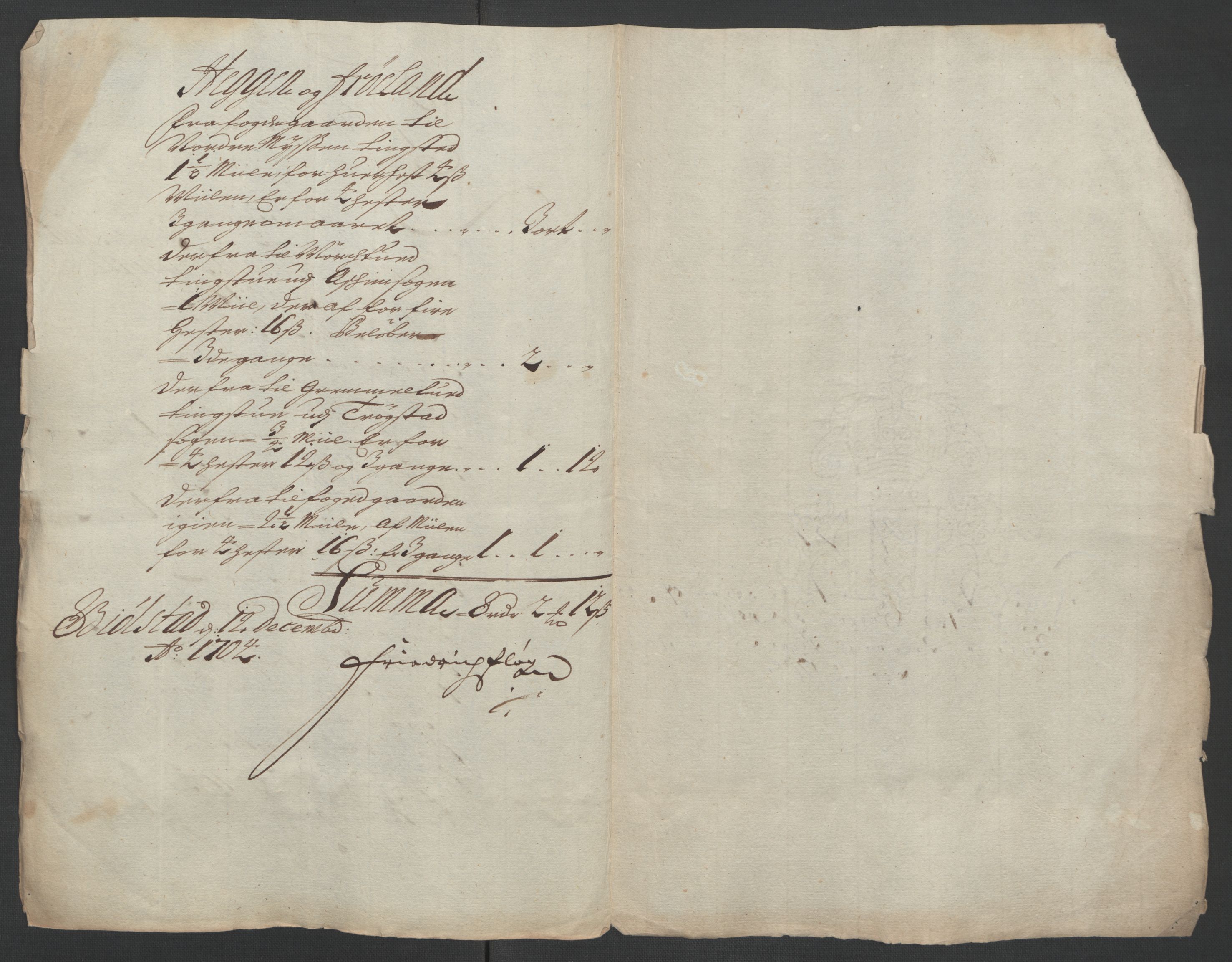 Rentekammeret inntil 1814, Reviderte regnskaper, Fogderegnskap, RA/EA-4092/R07/L0296: Fogderegnskap Rakkestad, Heggen og Frøland, 1704, s. 368
