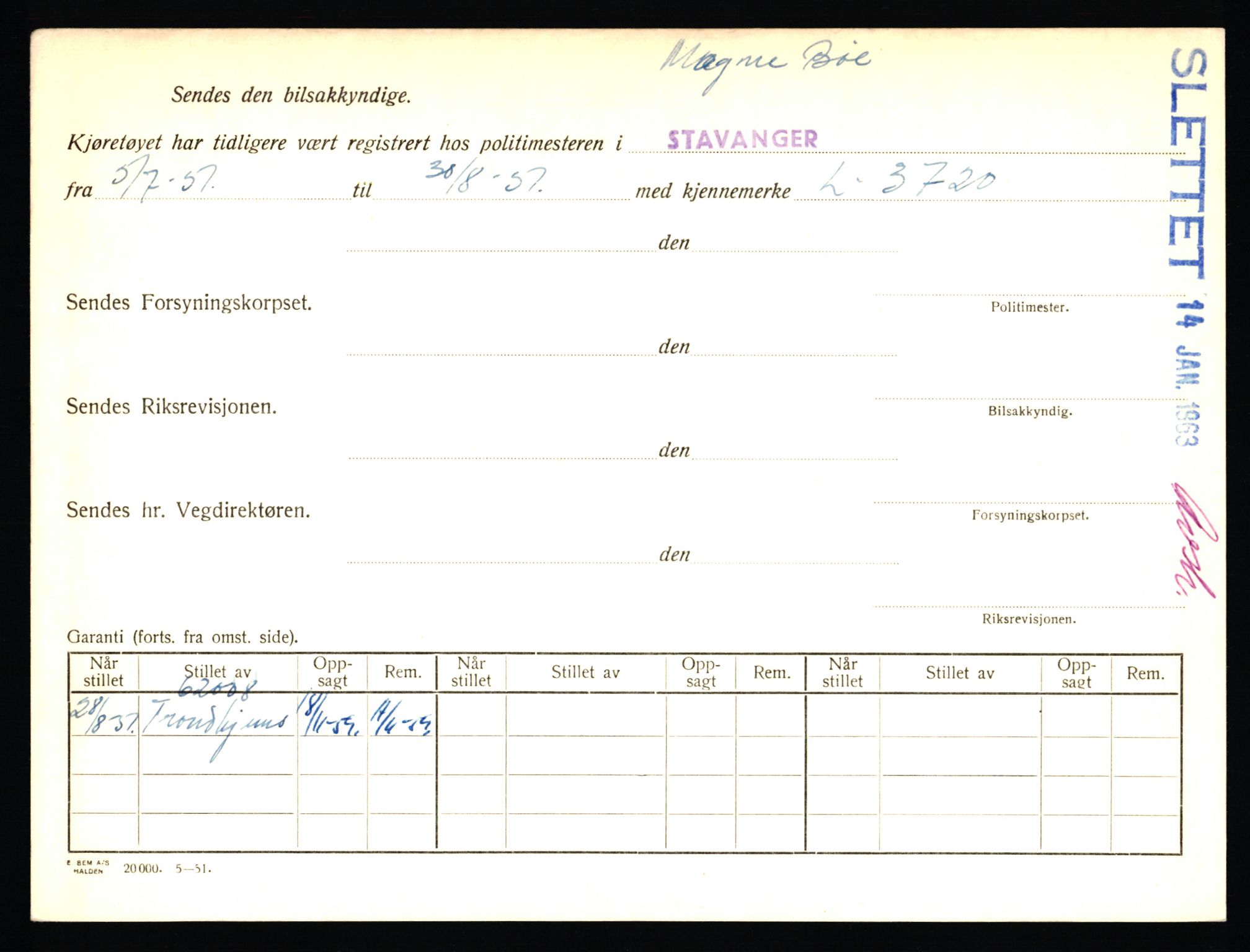 Stavanger trafikkstasjon, AV/SAST-A-101942/0/F/L0024: L-13000 - L-13499, 1930-1971, s. 220