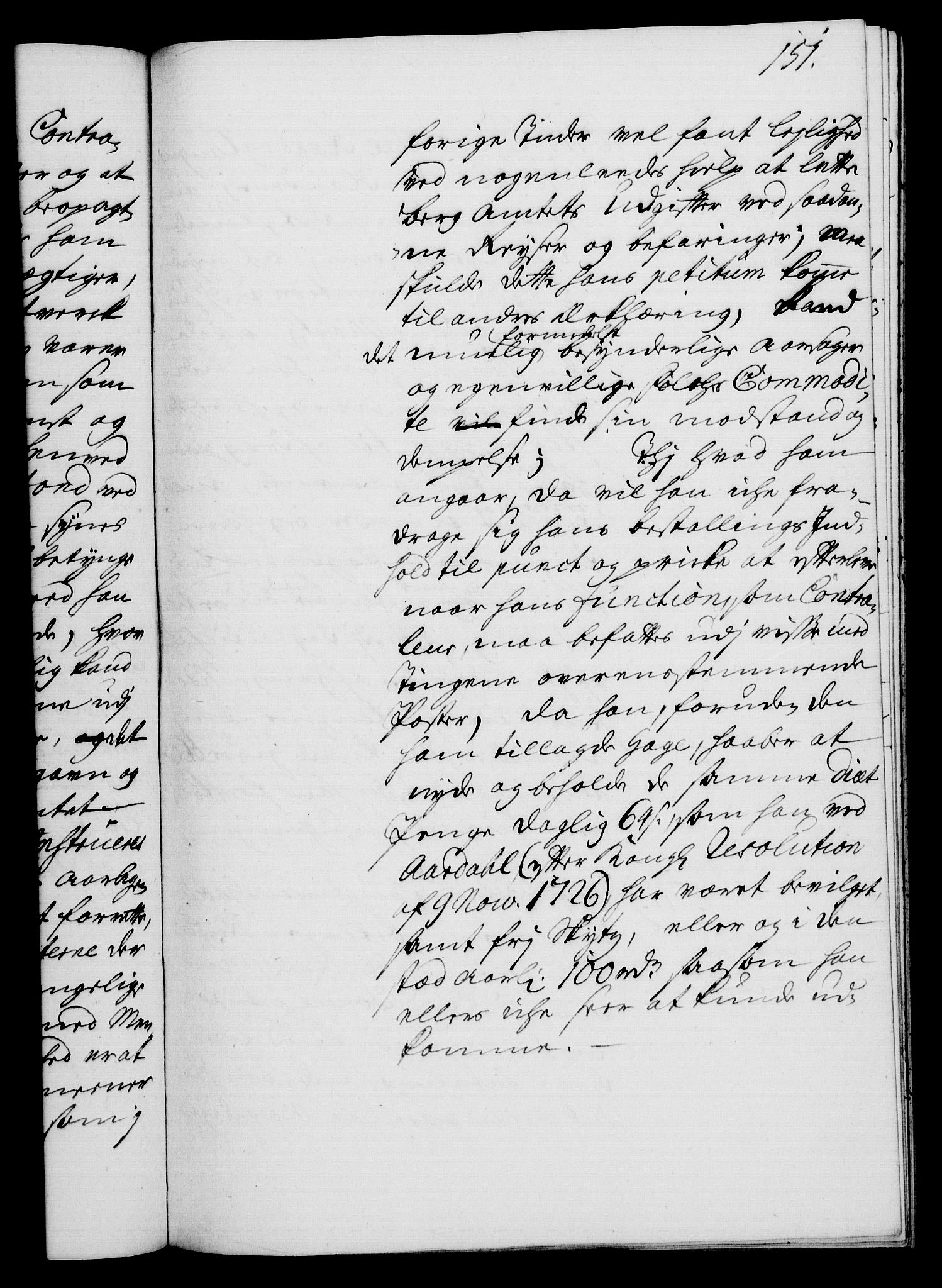 Rentekammeret, Kammerkanselliet, RA/EA-3111/G/Gh/Gha/L0015: Norsk ekstraktmemorialprotokoll (merket RK 53.60), 1733, s. 151