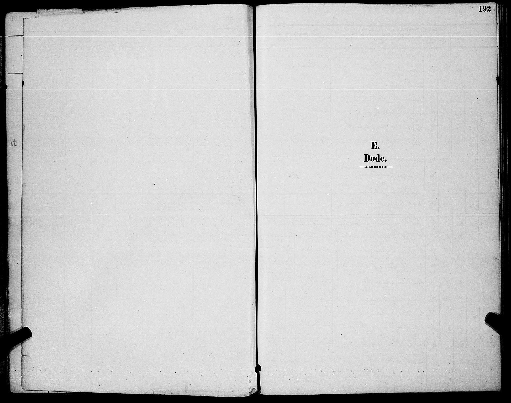 Kongsberg kirkebøker, SAKO/A-22/G/Ga/L0006: Klokkerbok nr. 6, 1890-1901, s. 192
