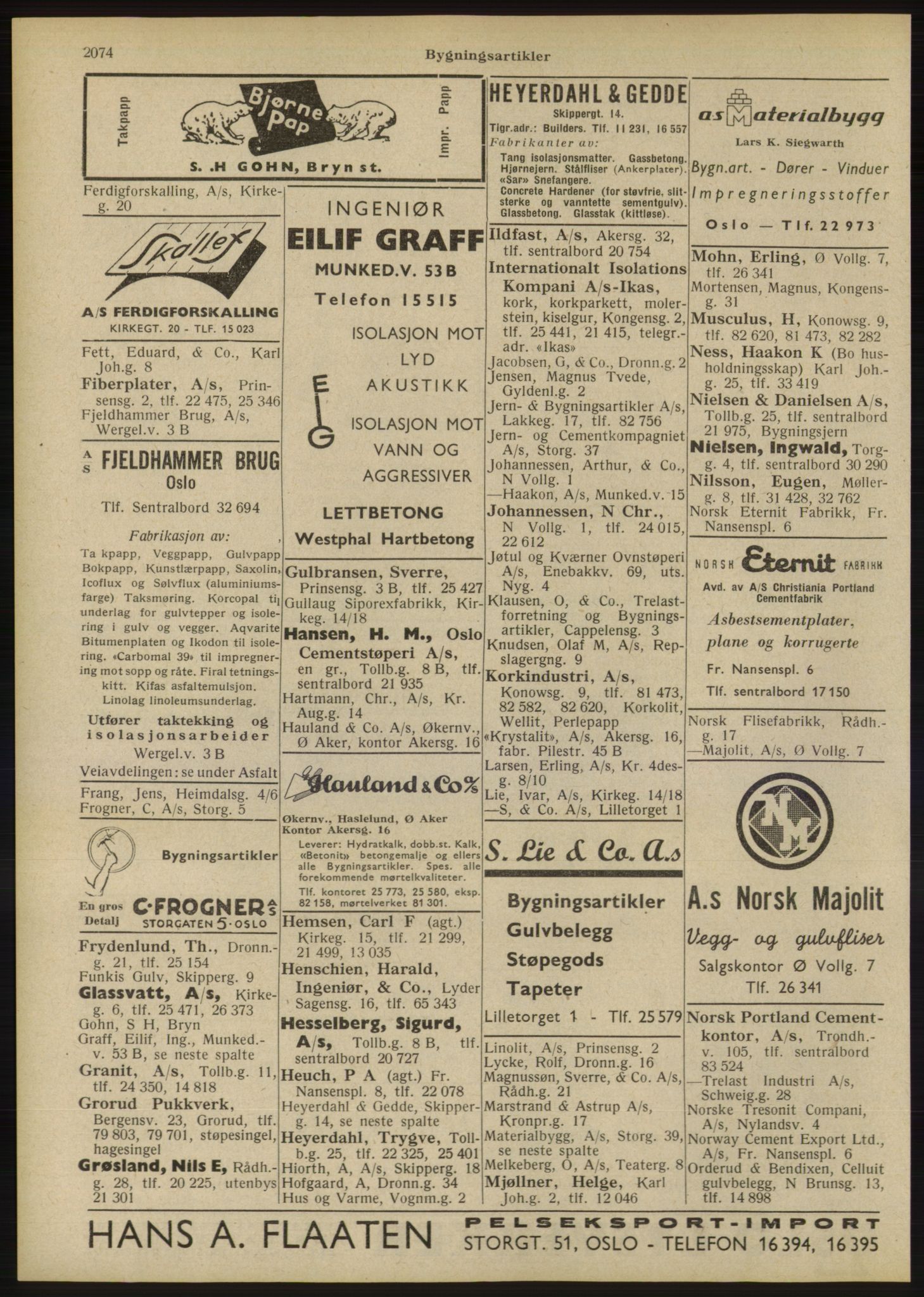 Kristiania/Oslo adressebok, PUBL/-, 1946, s. 2074