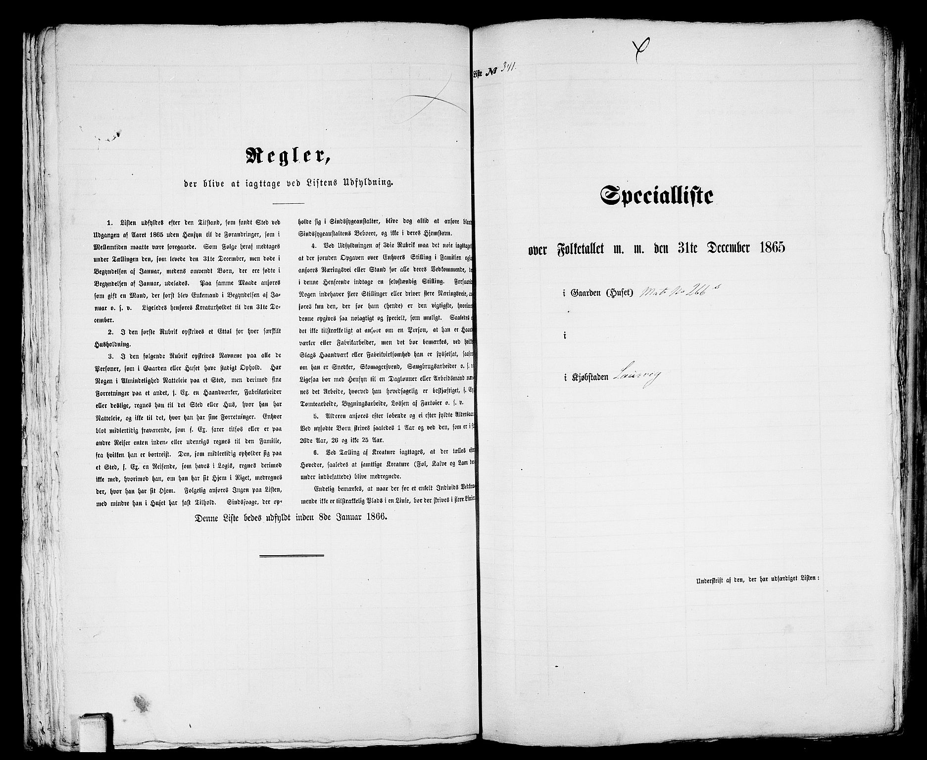 RA, Folketelling 1865 for 0707P Larvik prestegjeld, 1865, s. 705