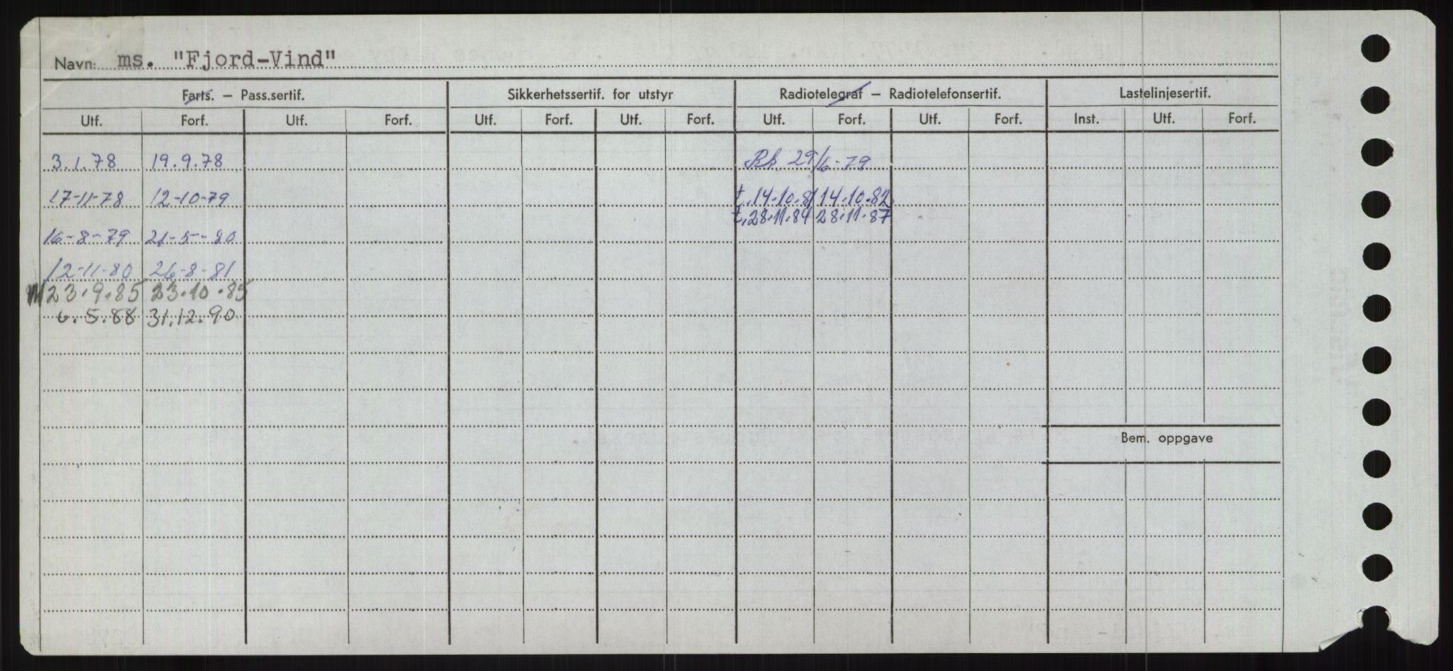 Sjøfartsdirektoratet med forløpere, Skipsmålingen, RA/S-1627/H/Ha/L0002/0001: Fartøy, Eik-Hill / Fartøy, Eik-F, s. 500