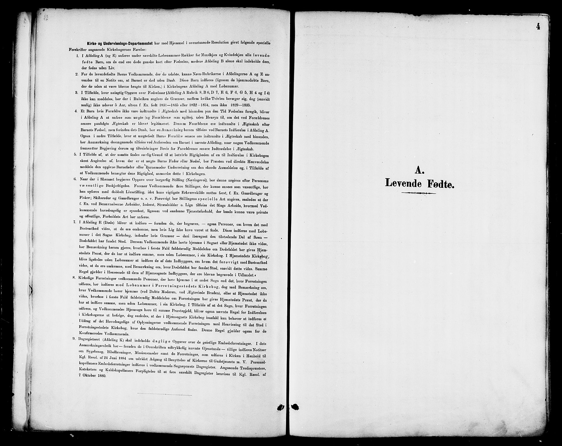 Ministerialprotokoller, klokkerbøker og fødselsregistre - Nordland, SAT/A-1459/874/L1060: Ministerialbok nr. 874A04, 1890-1899, s. 4