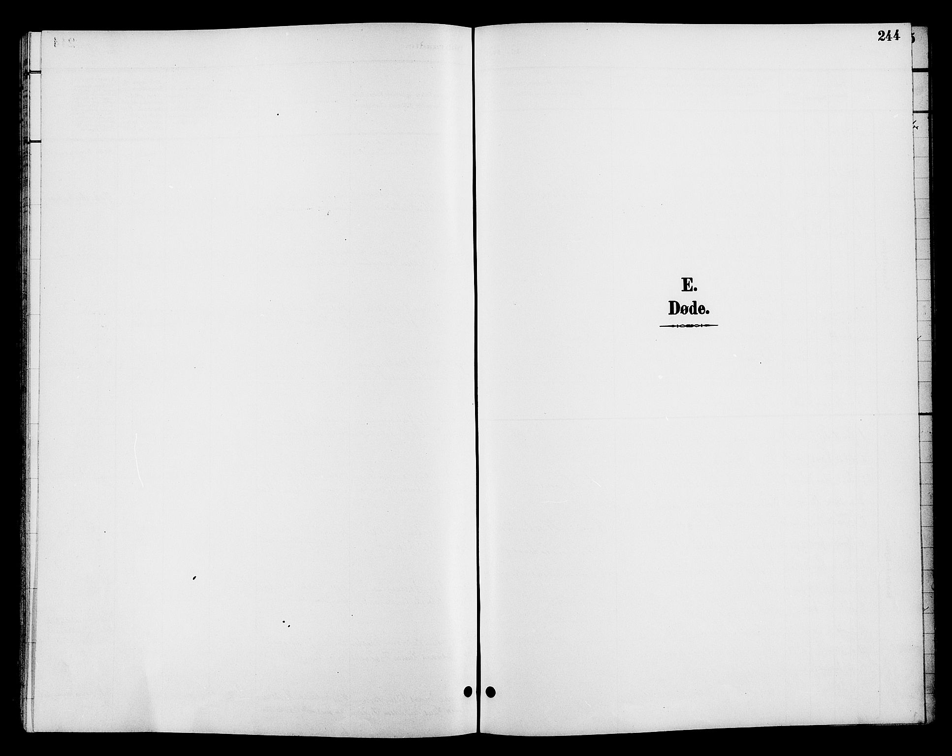 Romedal prestekontor, SAH/PREST-004/L/L0012: Klokkerbok nr. 12, 1896-1914, s. 244
