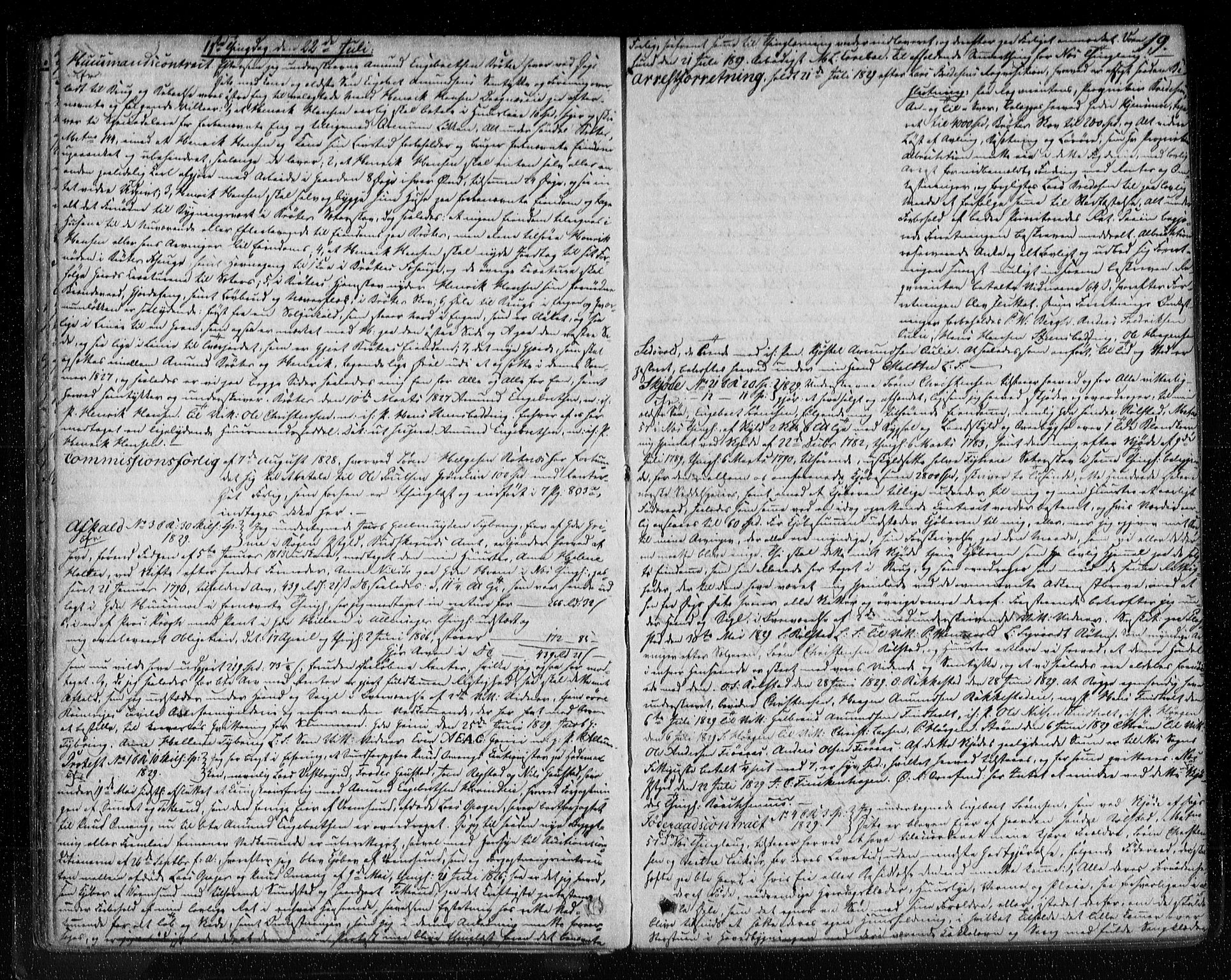 Øvre Romerike sorenskriveri, SAO/A-10649/G/Gb/L0008: Pantebok nr. 8, 1829-1838, s. 19