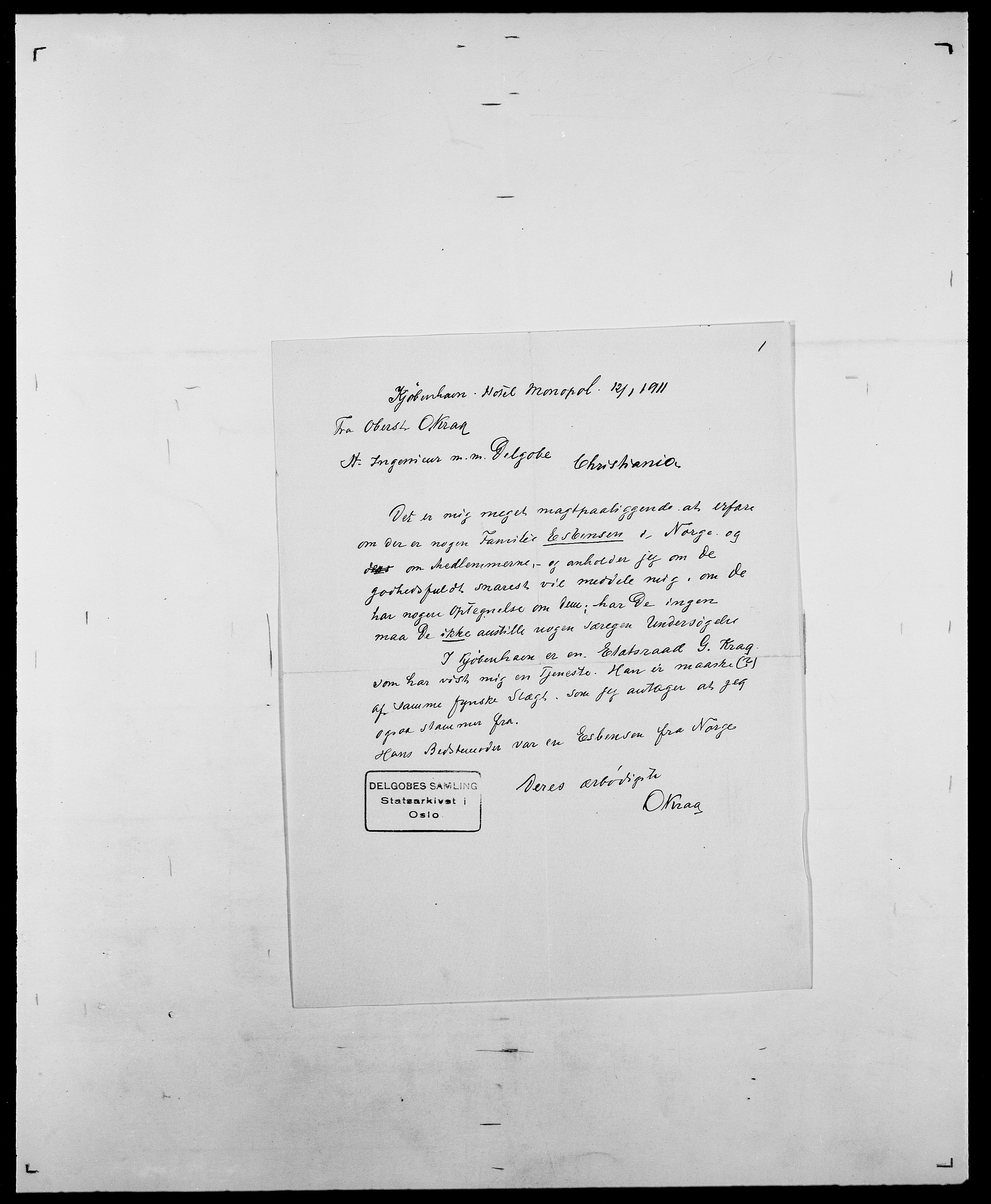 Delgobe, Charles Antoine - samling, AV/SAO-PAO-0038/D/Da/L0010: Dürendahl - Fagelund, s. 631