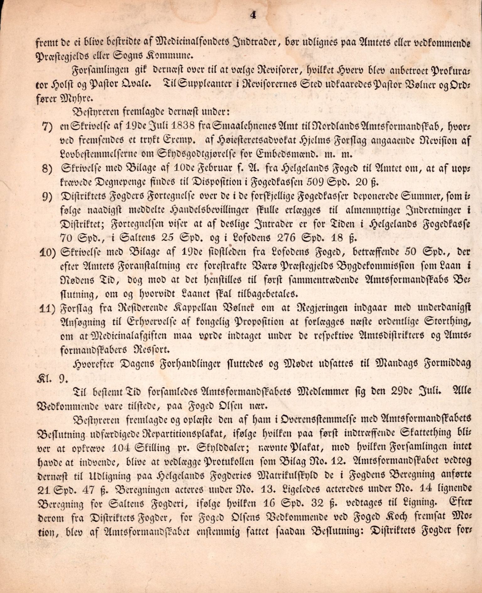 Nordland Fylkeskommune. Fylkestinget, AIN/NFK-17/176/A/Ac/L0002: Fylkestingsforhandlinger 1839-1848, 1839-1848