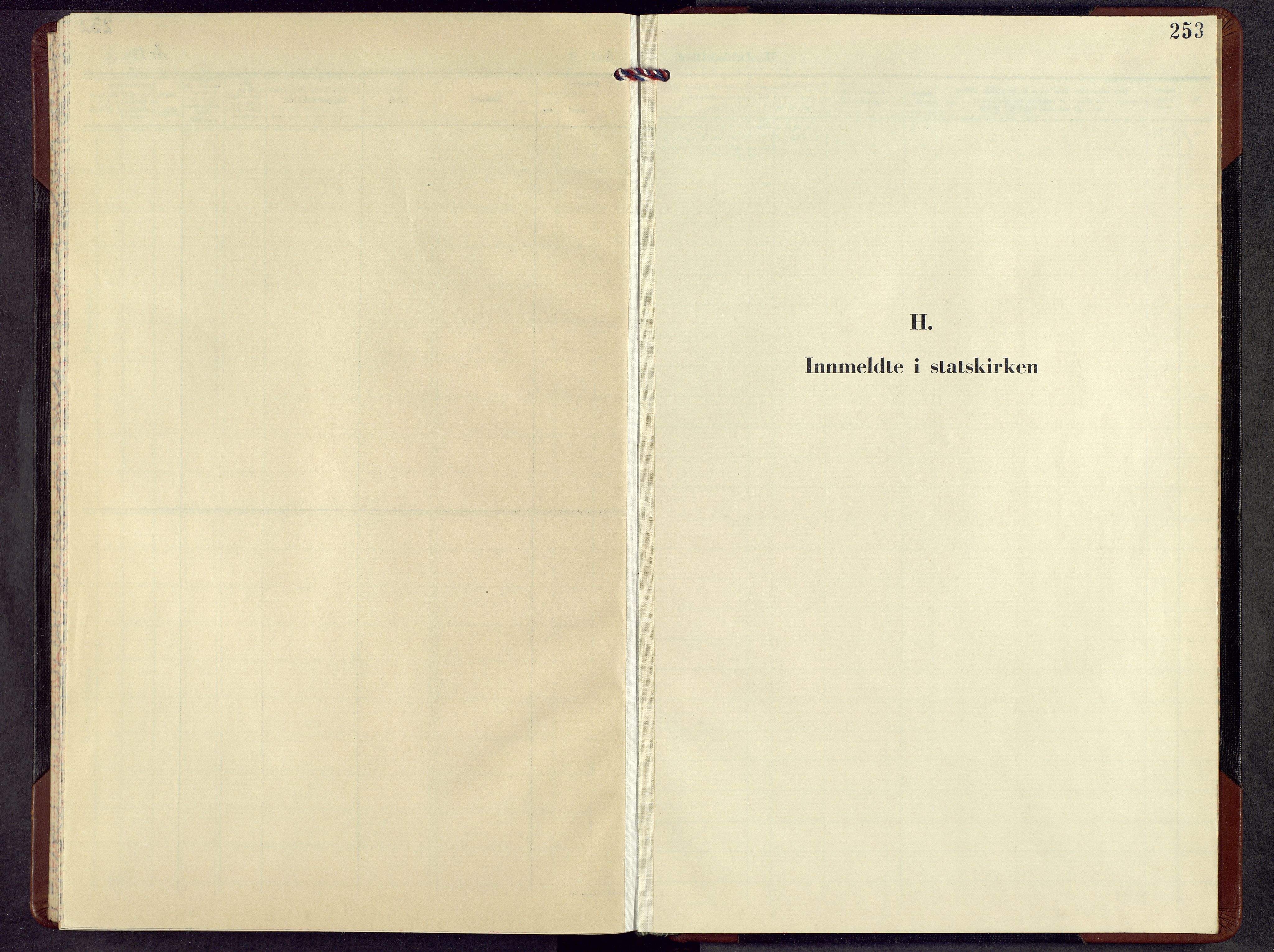 Biri prestekontor, SAH/PREST-096/H/Ha/Hab/L0010: Klokkerbok nr. 10, 1956-1969, s. 253