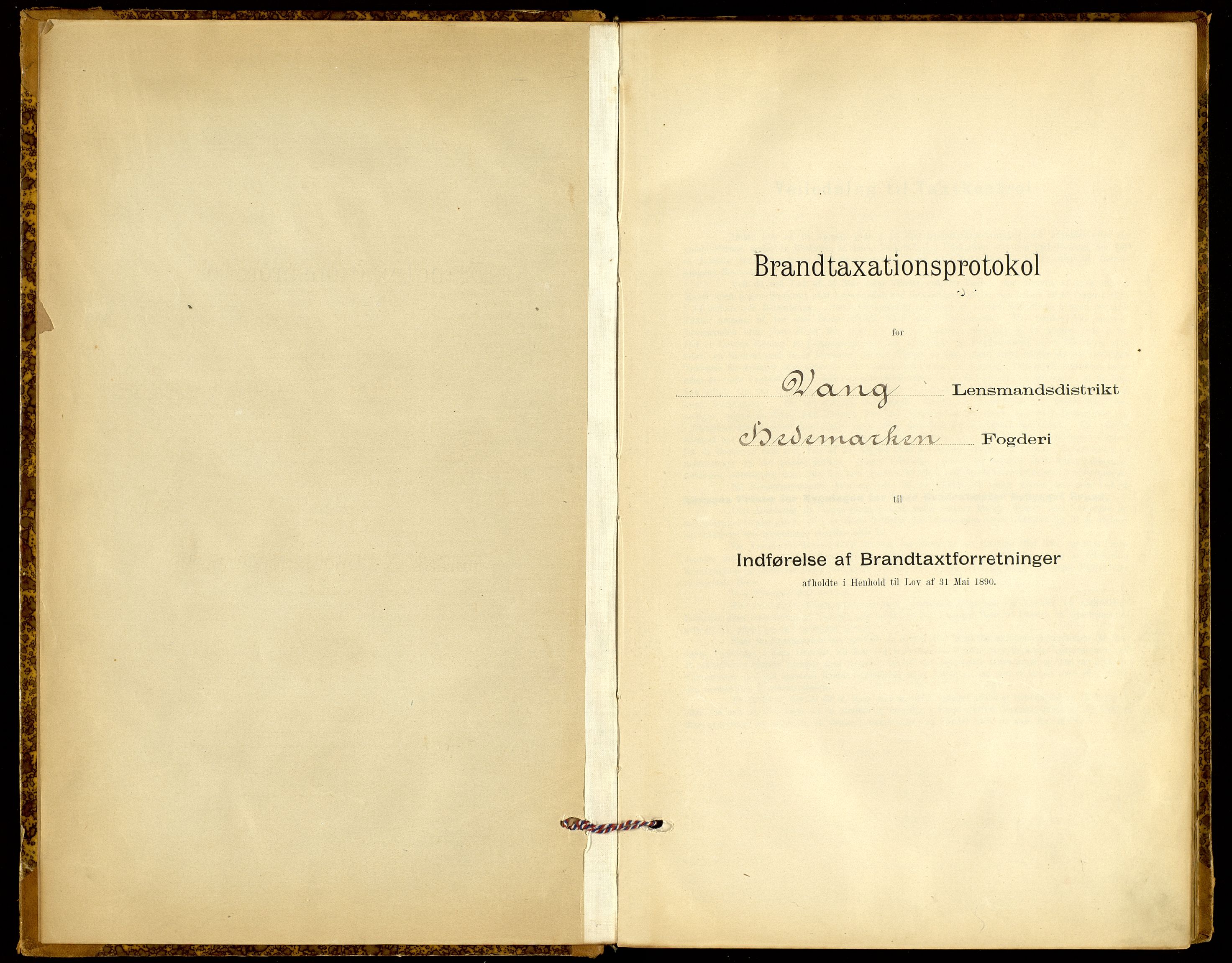 Norges Brannkasse, Vang, Hedmark, SAH/NBRANV-005/F/L0007: Branntakstprotokoll, 1897-1908