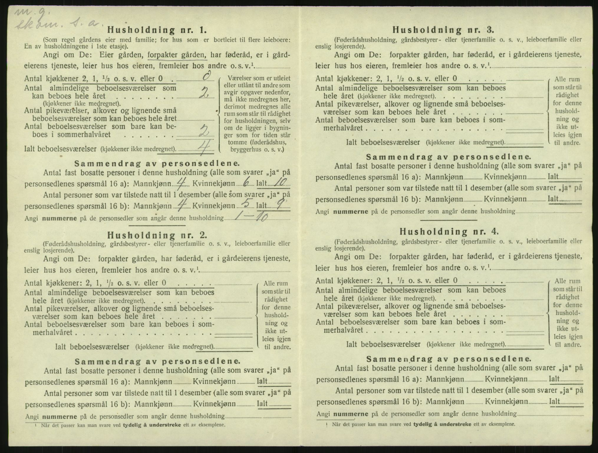 SAKO, Folketelling 1920 for 0830 Nissedal herred, 1920, s. 46