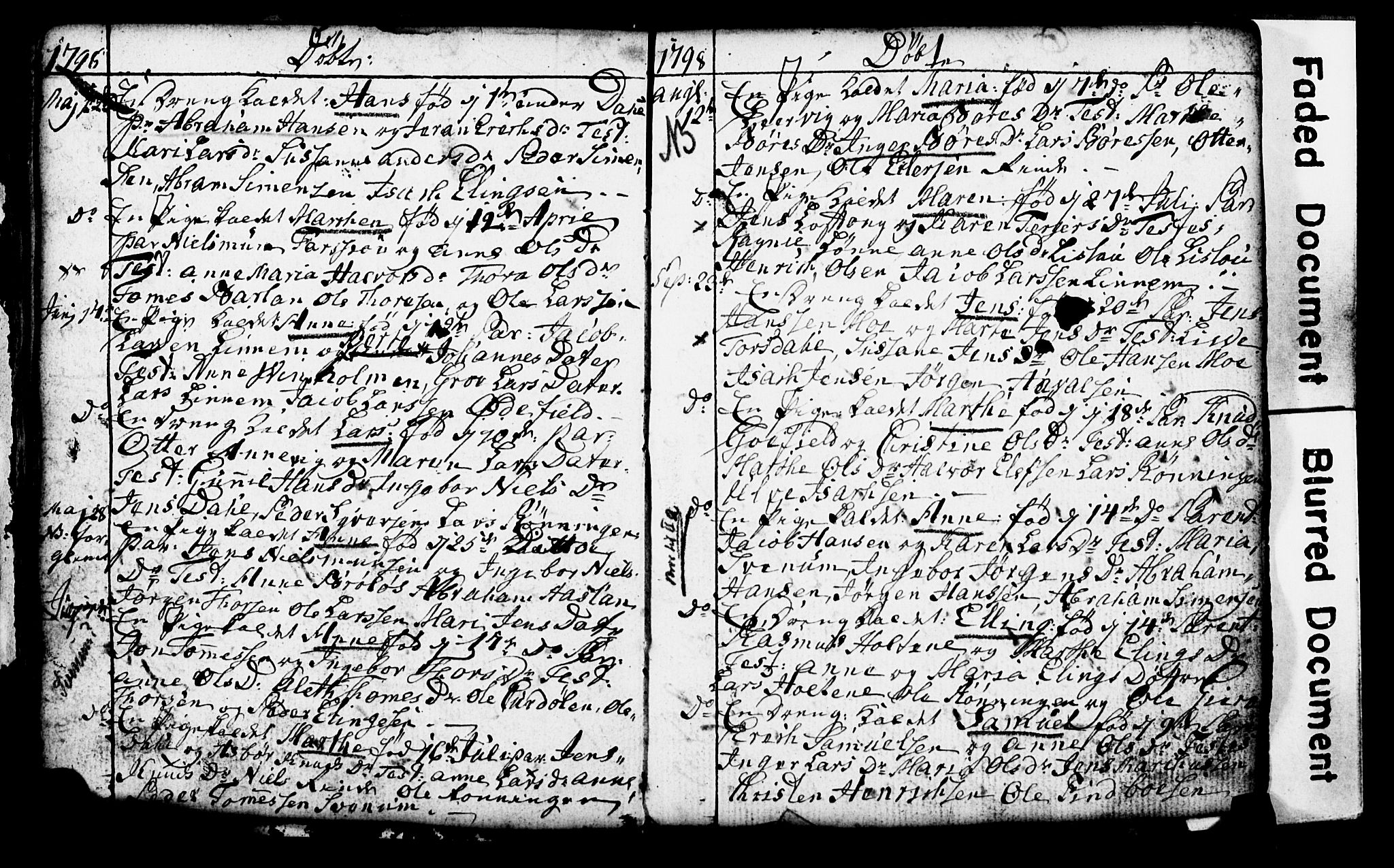 Sannidal kirkebøker, AV/SAKO-A-296/G/Ga/L0001: Klokkerbok nr. 1, 1782-1816