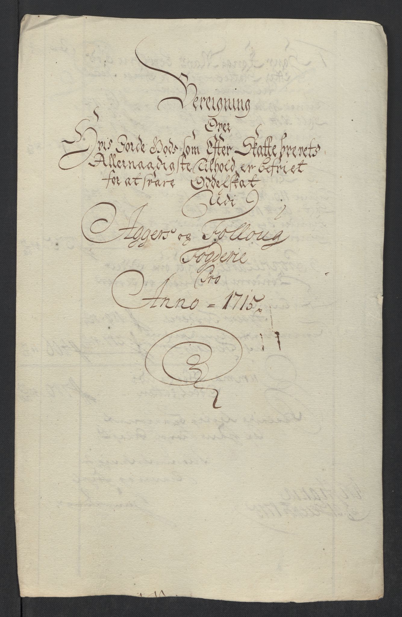 Rentekammeret inntil 1814, Reviderte regnskaper, Fogderegnskap, RA/EA-4092/R10/L0453: Fogderegnskap Aker og Follo, 1715, s. 250