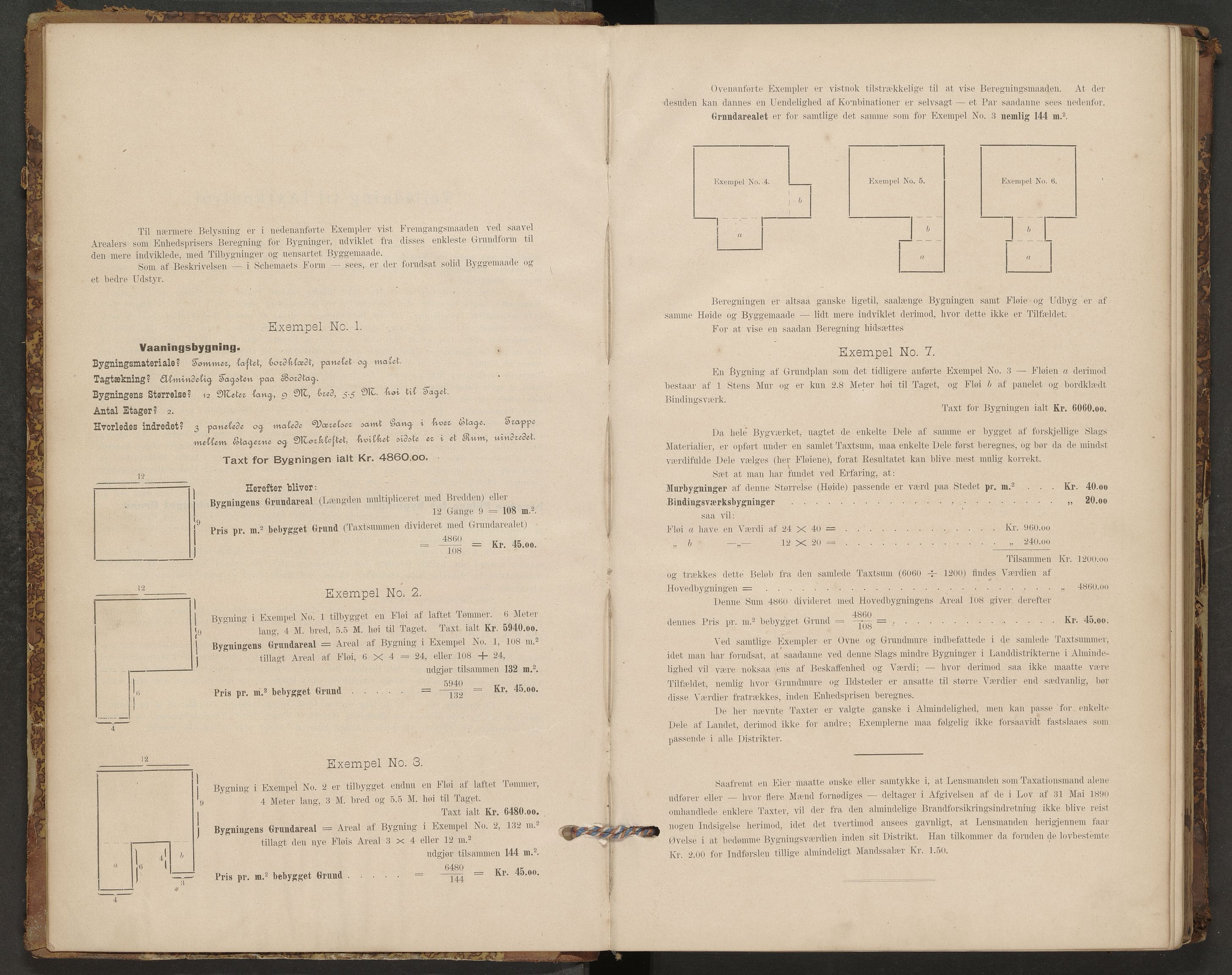 Lier lensmannskontor, AV/SAKO-A-507/Y/Yb/Ybb/L0001: Skjematakstprotokoll, 1894-1901