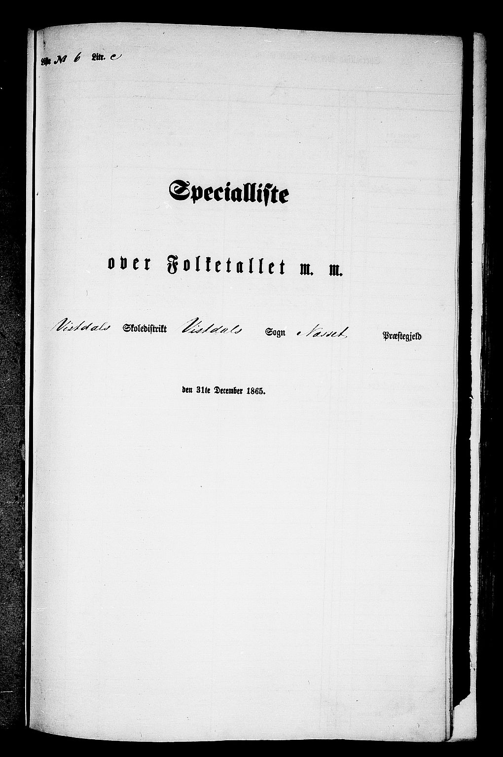 RA, Folketelling 1865 for 1543P Nesset prestegjeld, 1865, s. 147