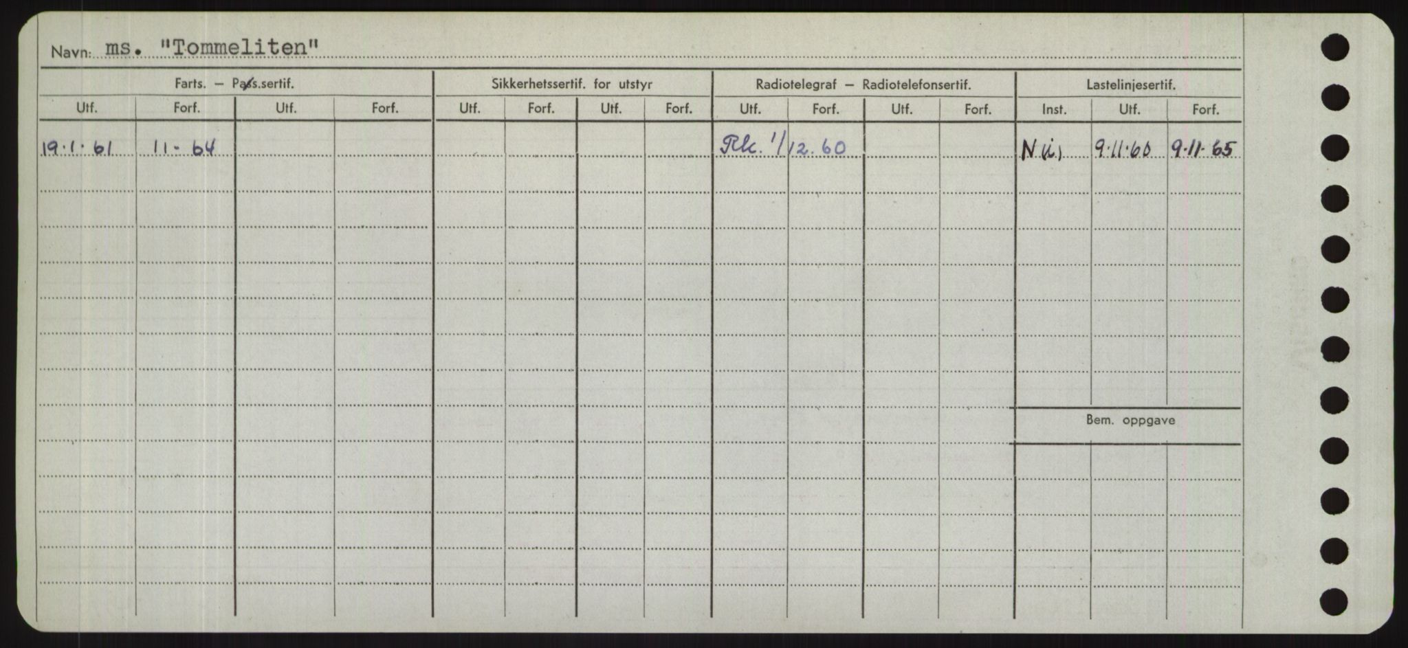 Sjøfartsdirektoratet med forløpere, Skipsmålingen, RA/S-1627/H/Hd/L0039: Fartøy, Ti-Tø, s. 166