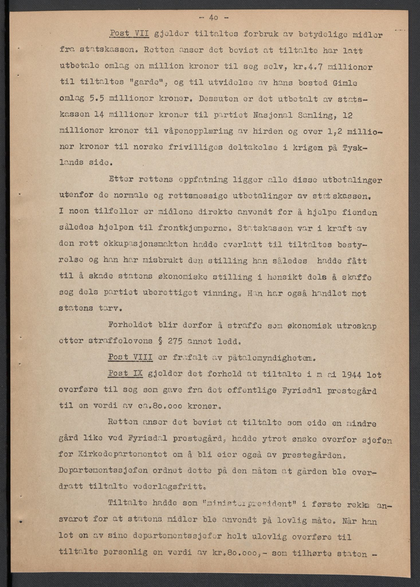 Landssvikarkivet, Oslo politikammer, AV/RA-S-3138-01/D/Da/L0003: Dnr. 29, 1945, s. 3463