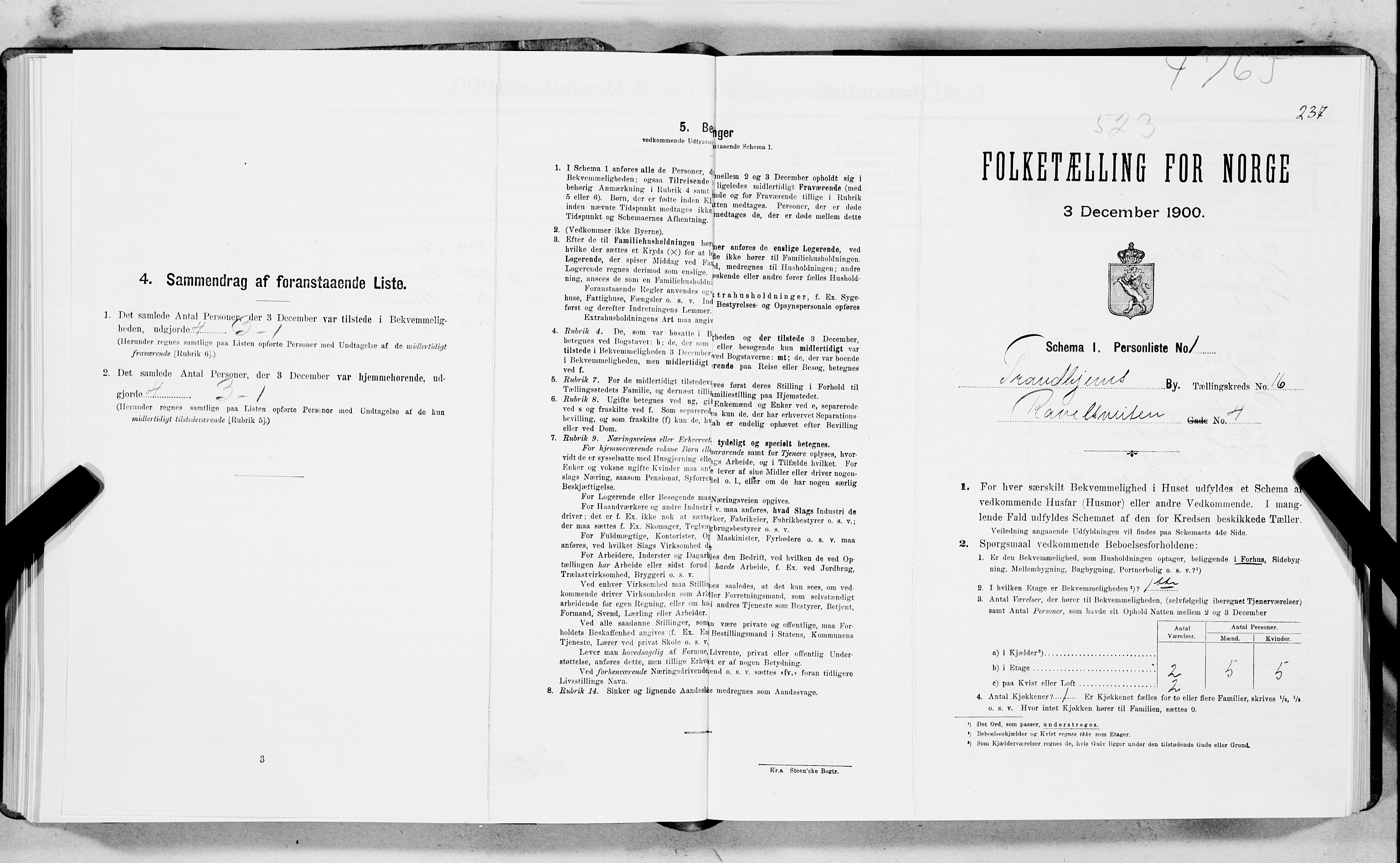 SAT, Folketelling 1900 for 1601 Trondheim kjøpstad, 1900, s. 2776