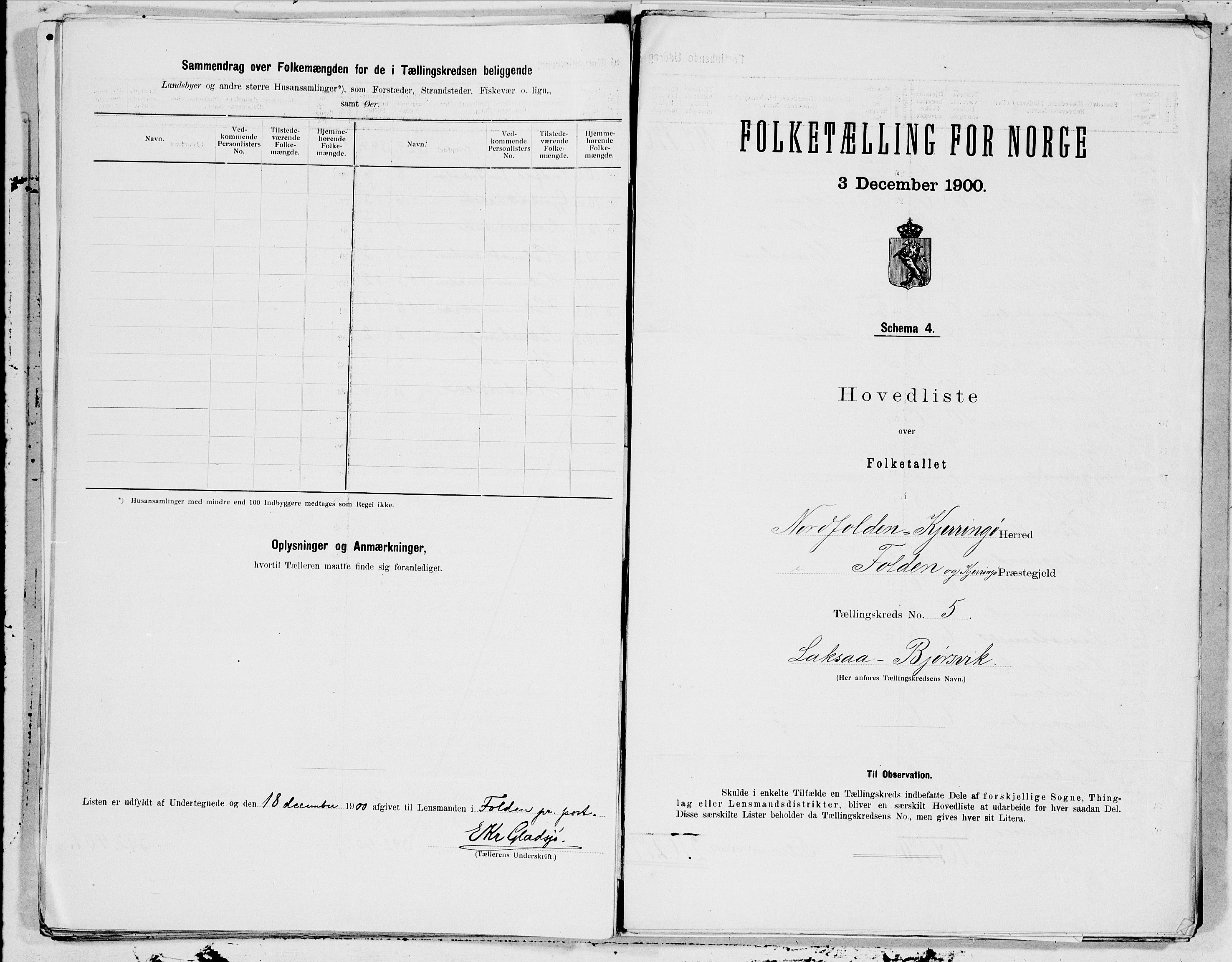 SAT, Folketelling 1900 for 1846 Nordfold-Kjerringøy herred, 1900, s. 10