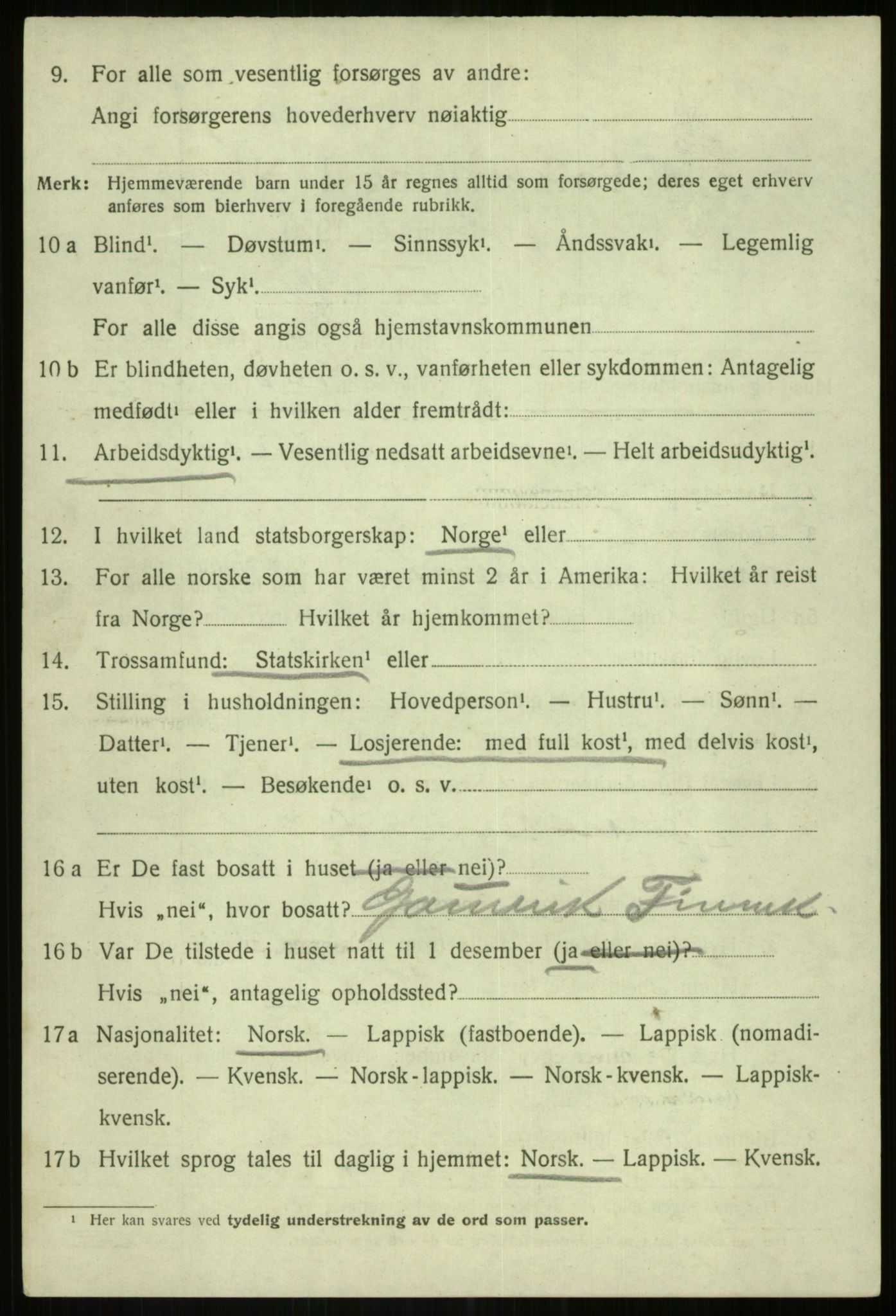 SATØ, Folketelling 1920 for 1931 Lenvik herred, 1920, s. 8227