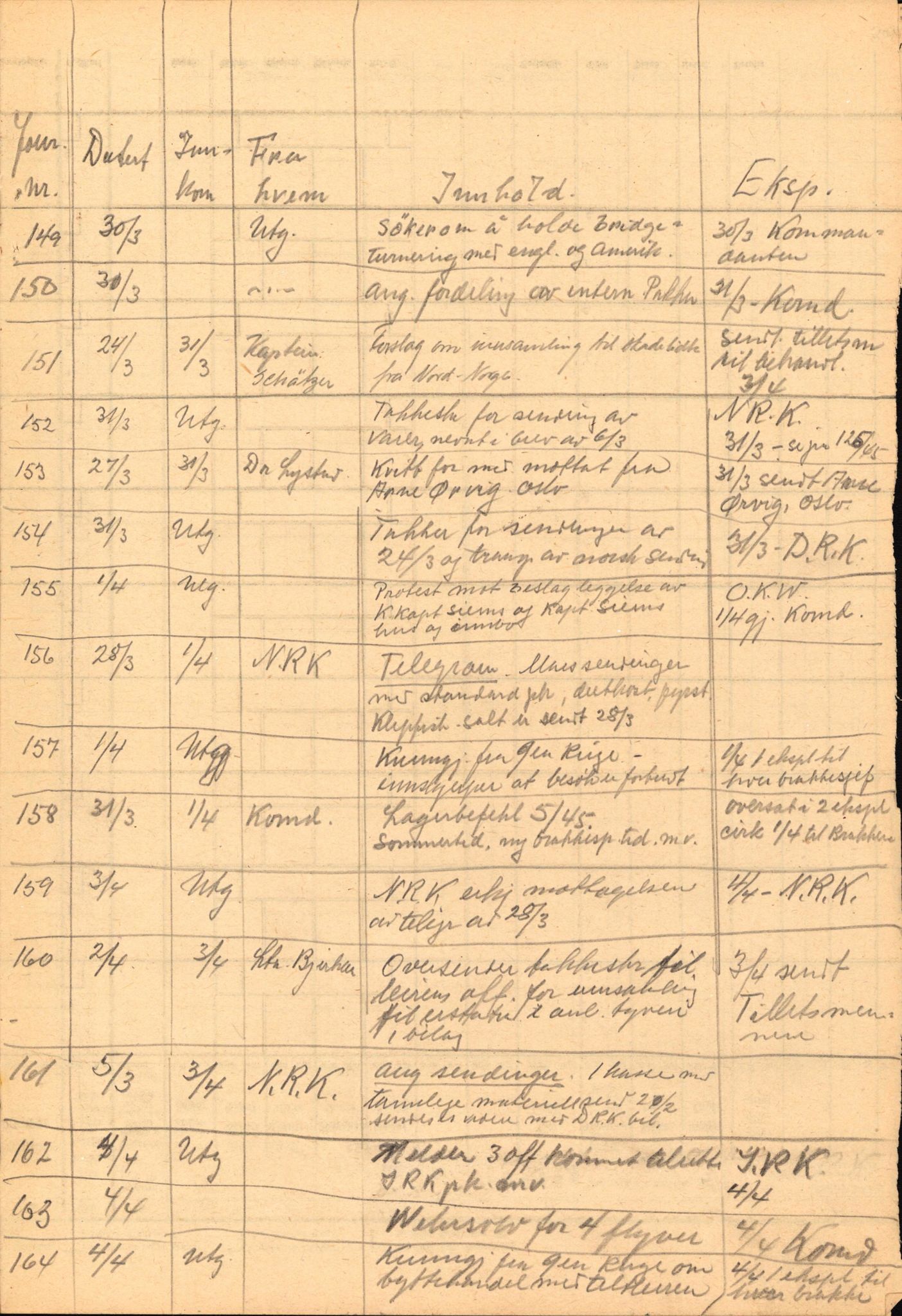 Forsvaret, Forsvarets krigshistoriske avdeling, AV/RA-RAFA-2017/Y/Yf/L0202: II-C-11-2103-2104  -  Norske offiserer i krigsfangenskap, 1940-1945, s. 485