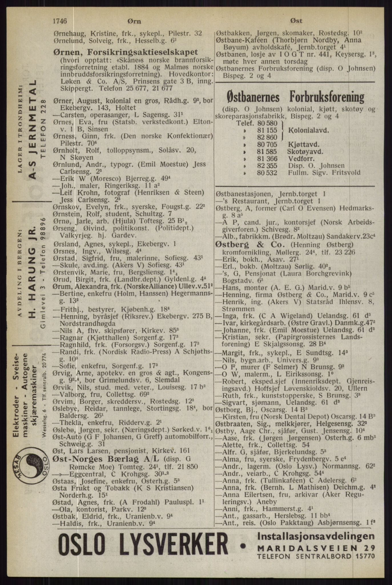 Kristiania/Oslo adressebok, PUBL/-, 1944, s. 1746