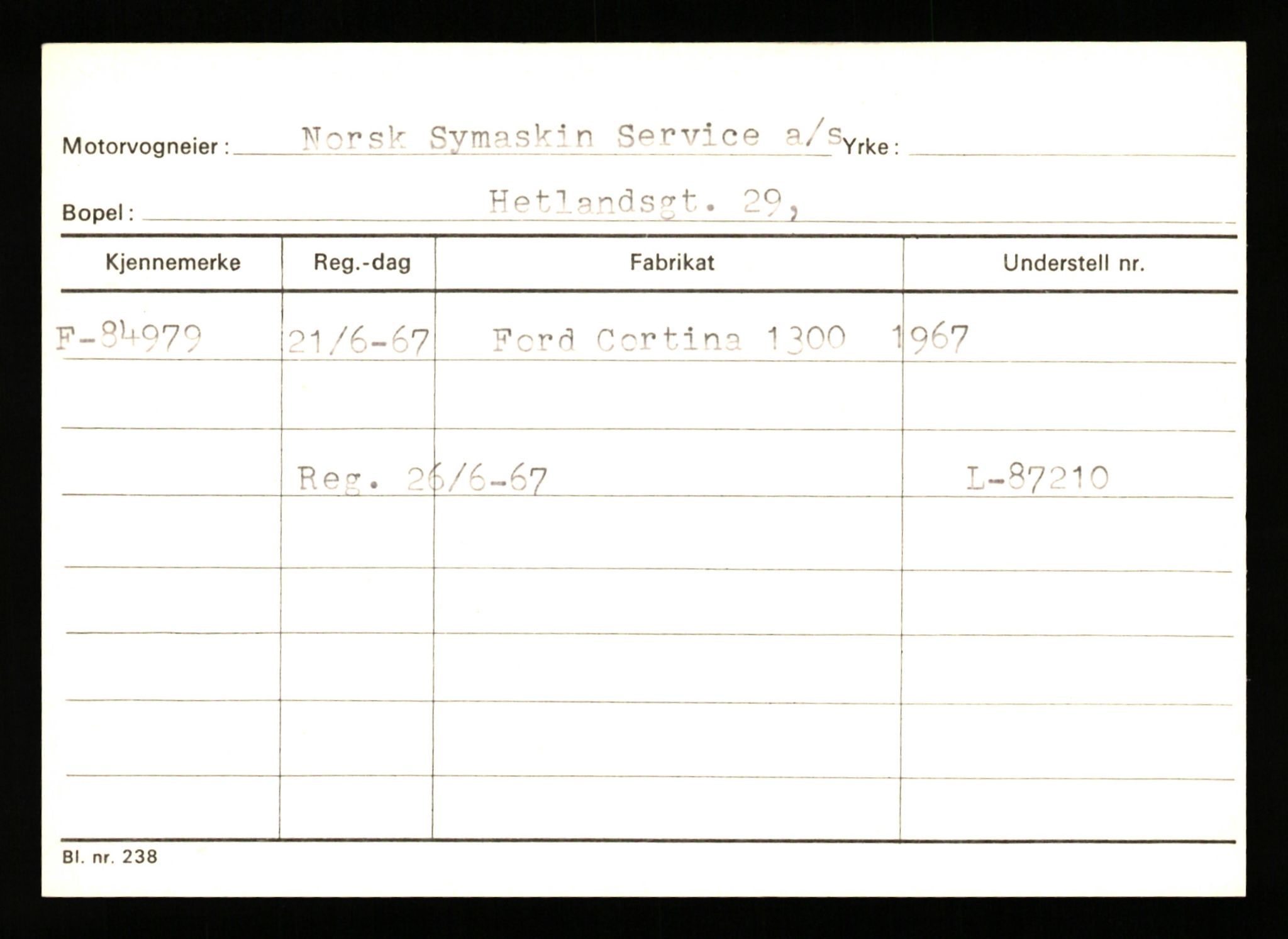 Stavanger trafikkstasjon, AV/SAST-A-101942/0/G/L0009: Registreringsnummer: 84546 - 129961, 1930-1971, s. 27