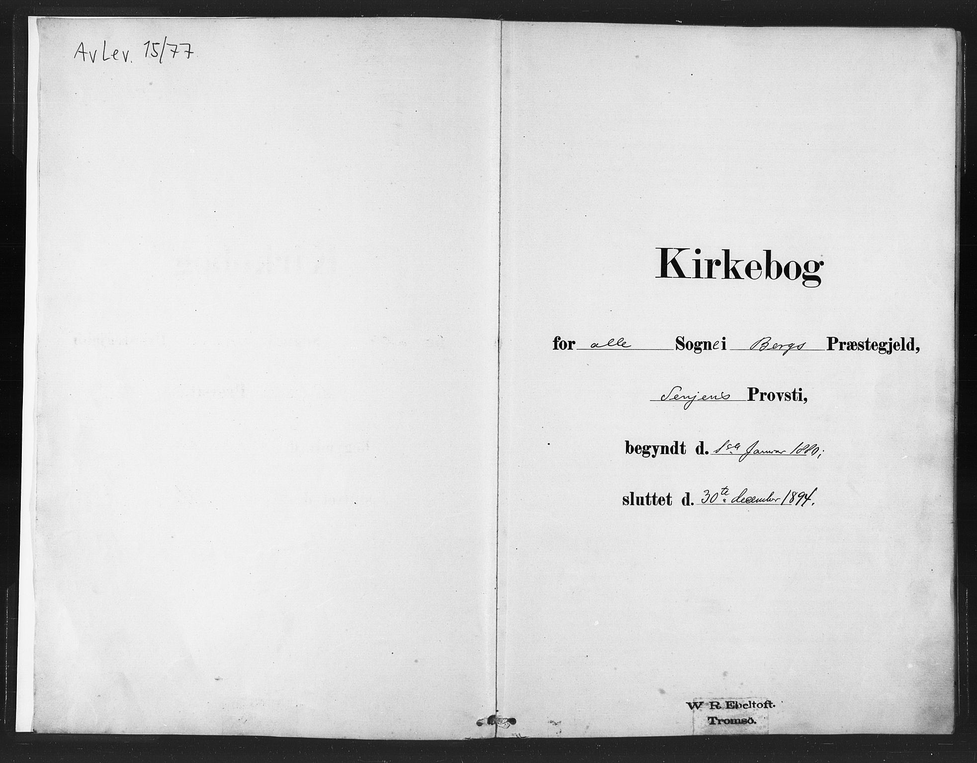 Berg sokneprestkontor, SATØ/S-1318/G/Ga/Gaa/L0004kirke: Ministerialbok nr. 4, 1880-1894