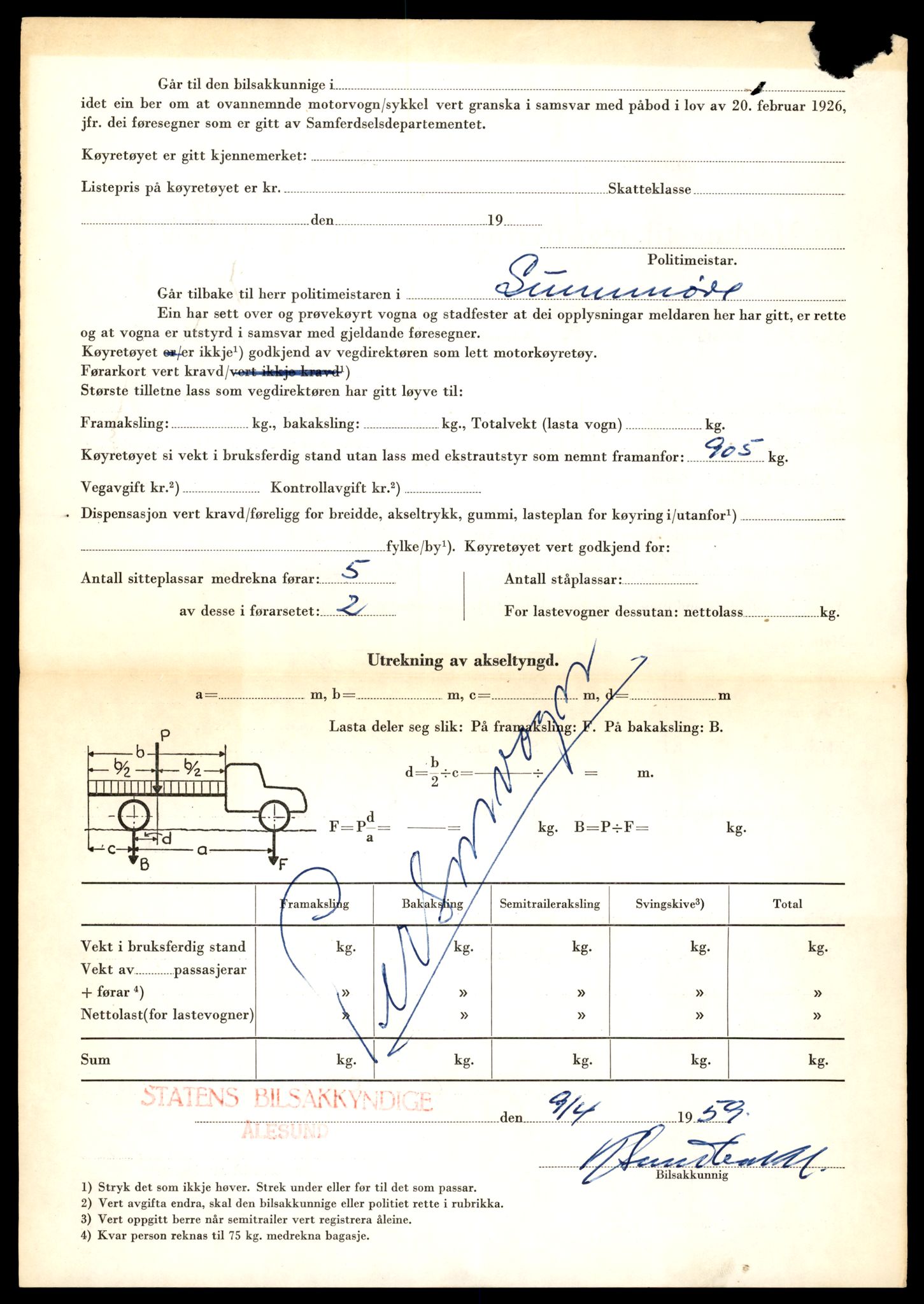 Møre og Romsdal vegkontor - Ålesund trafikkstasjon, AV/SAT-A-4099/F/Fe/L0047: Registreringskort for kjøretøy T 14580 - T 14720, 1927-1998, s. 2090